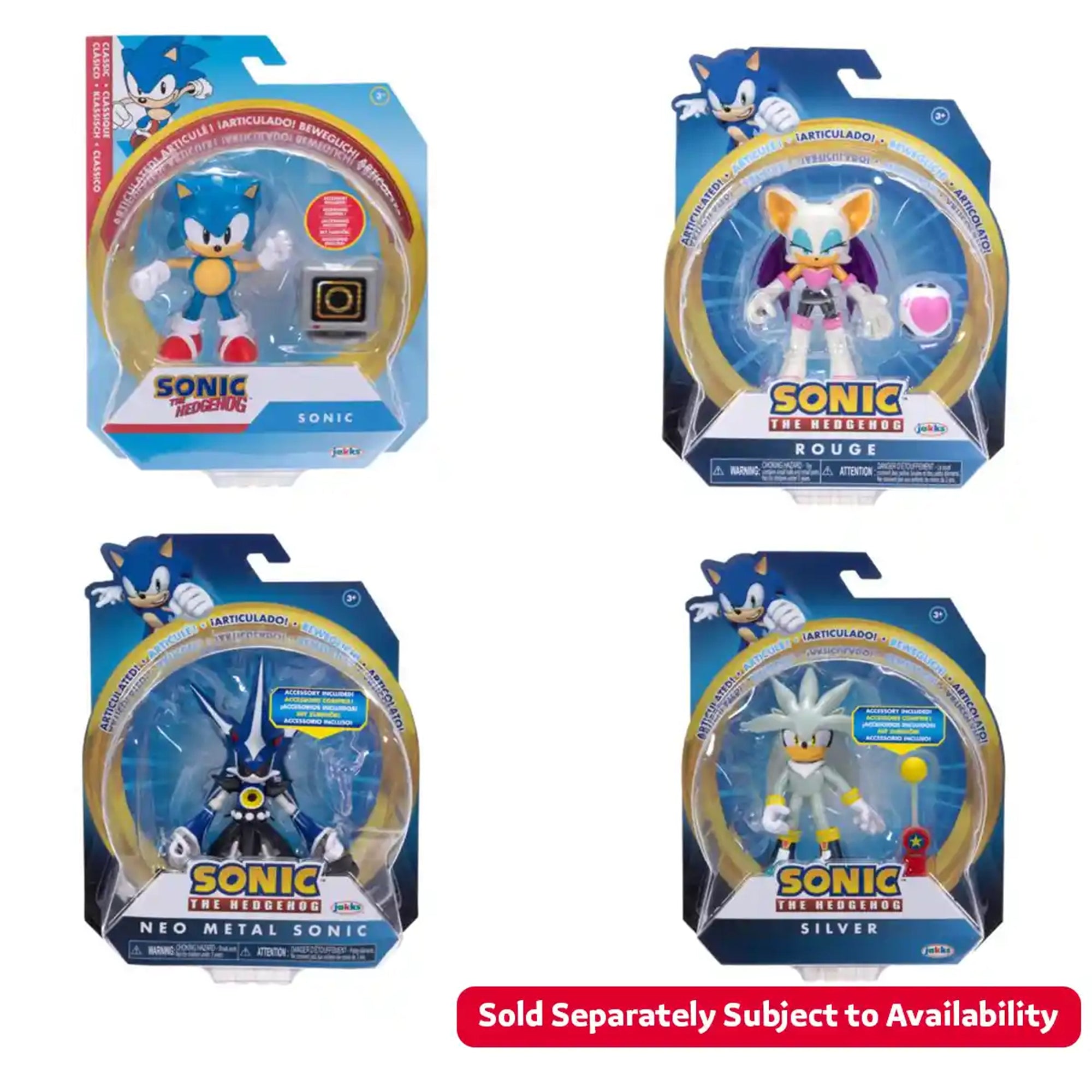 Sonic 4" Fig w/Acc Wave #17 Asst. 4