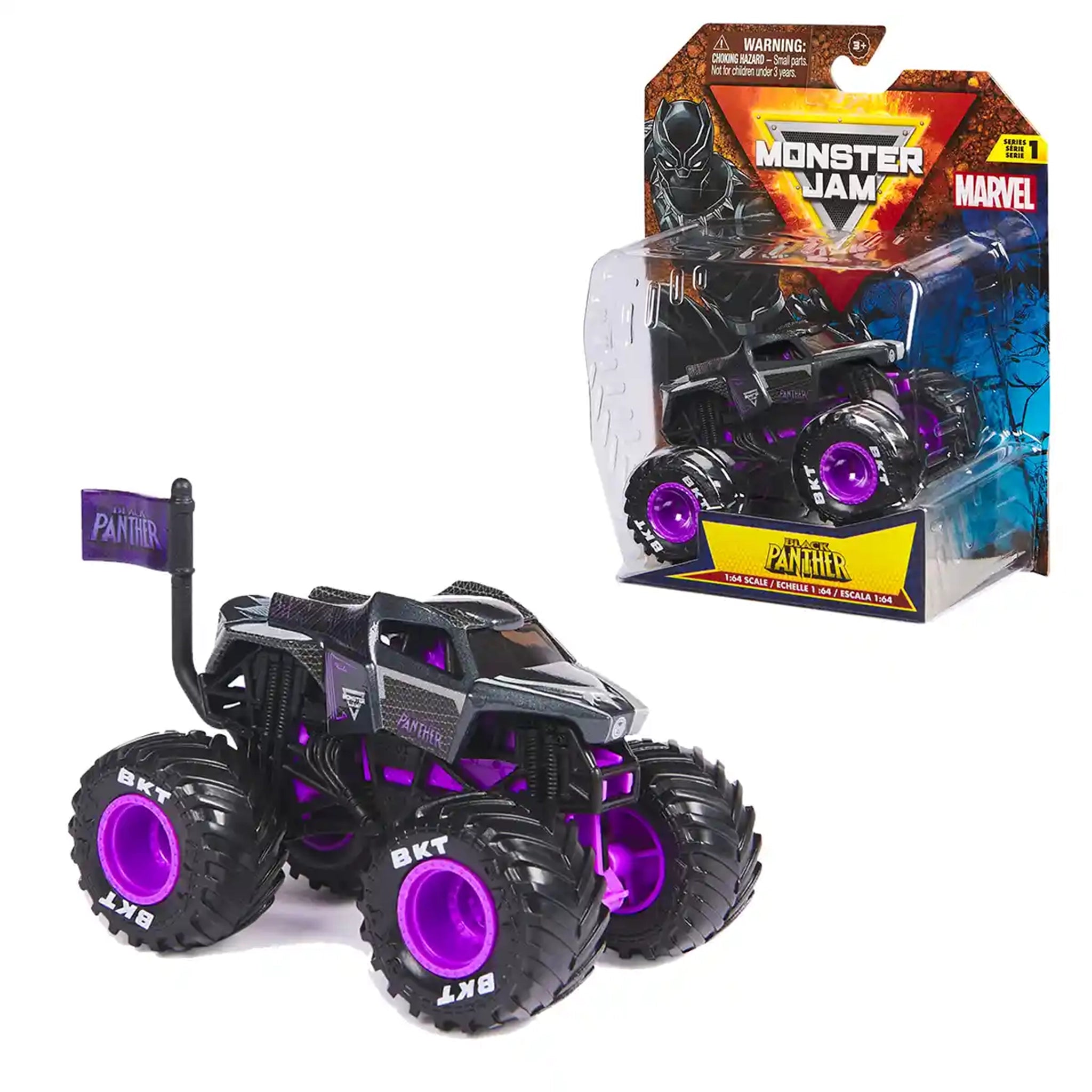 Monster Jam Marvel Vehicles 1:64 1-PK