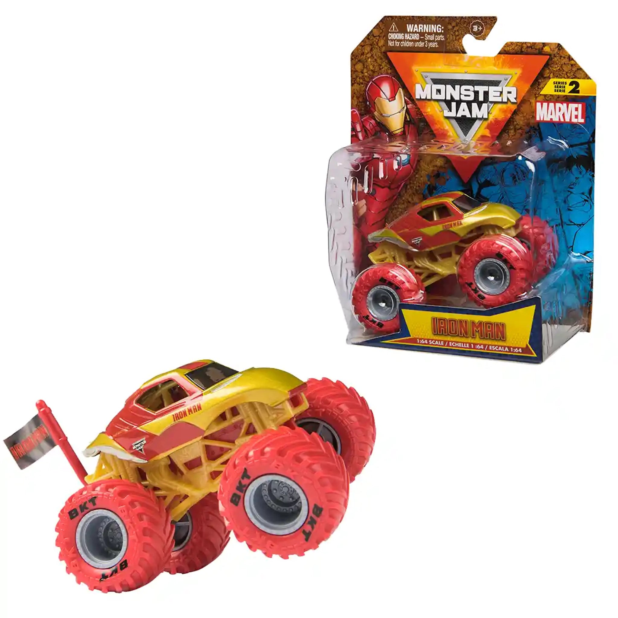 Monster Jam Marvel Vehicles 1:64 1-PK