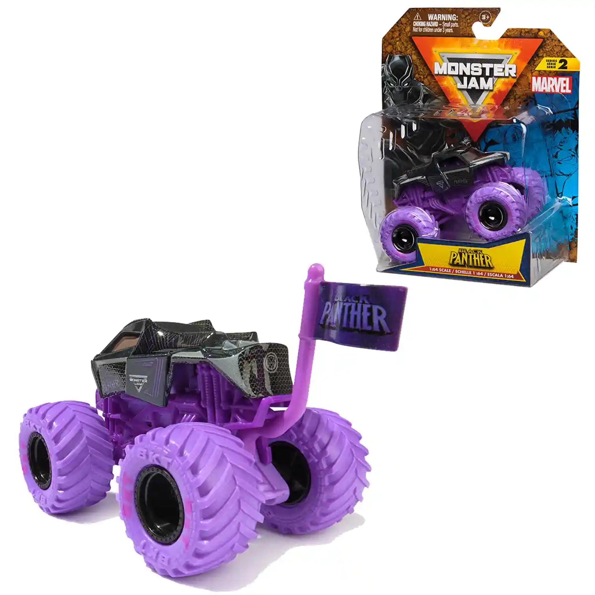 Monster Jam Marvel Vehicles 1:64 1-PK