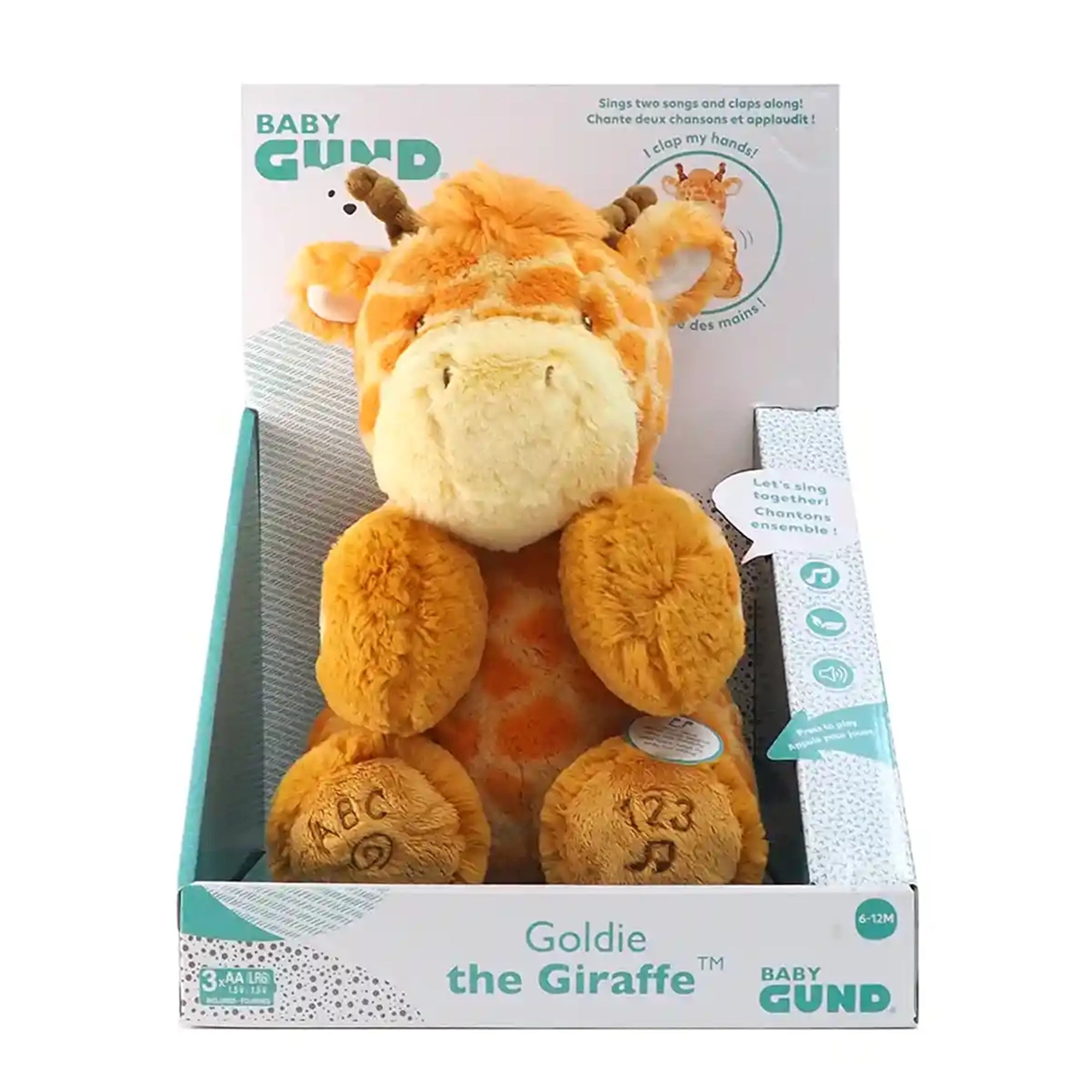 GUND Goldie Giraffe Animated