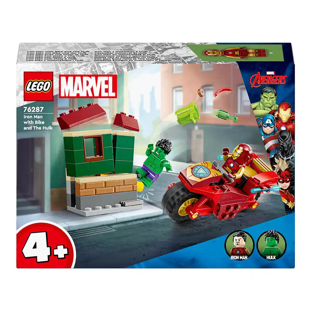 Lego 76287 Iron Man with Bike and The Hulk
