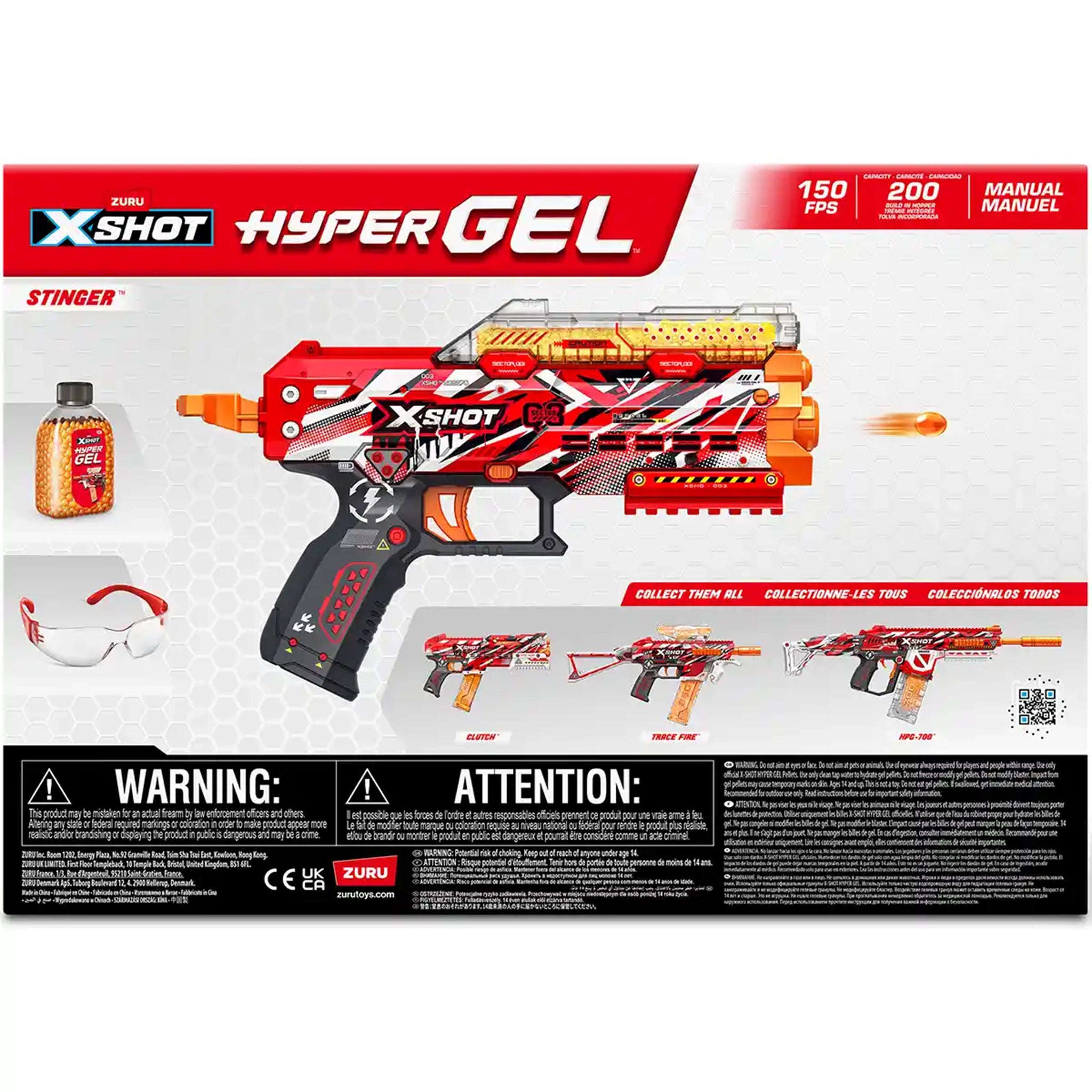X-Shot Hyper Gel Stinger Blaster (Mini) (3,000Gellets)