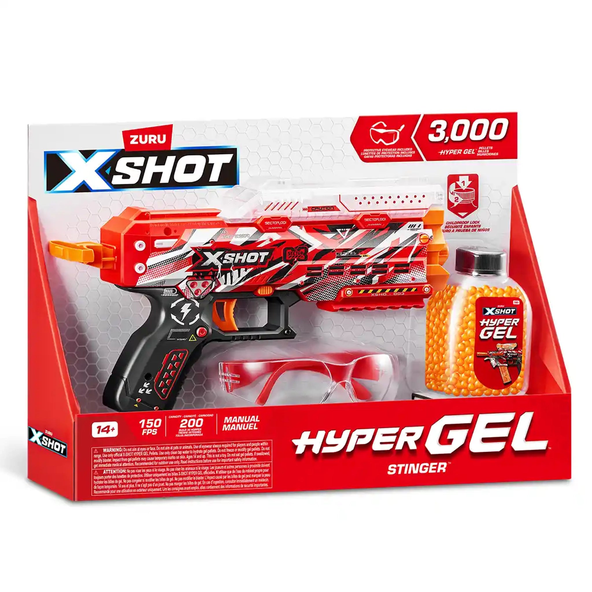 X-Shot Hyper Gel Stinger Blaster (Mini) (3,000Gellets)