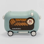 Kids Ride-On Suitcase, Light Green For Age 3+