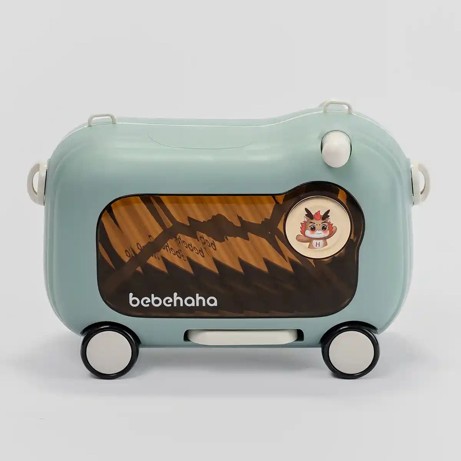 Kids Ride-On Suitcase, Light Green For Age 3+