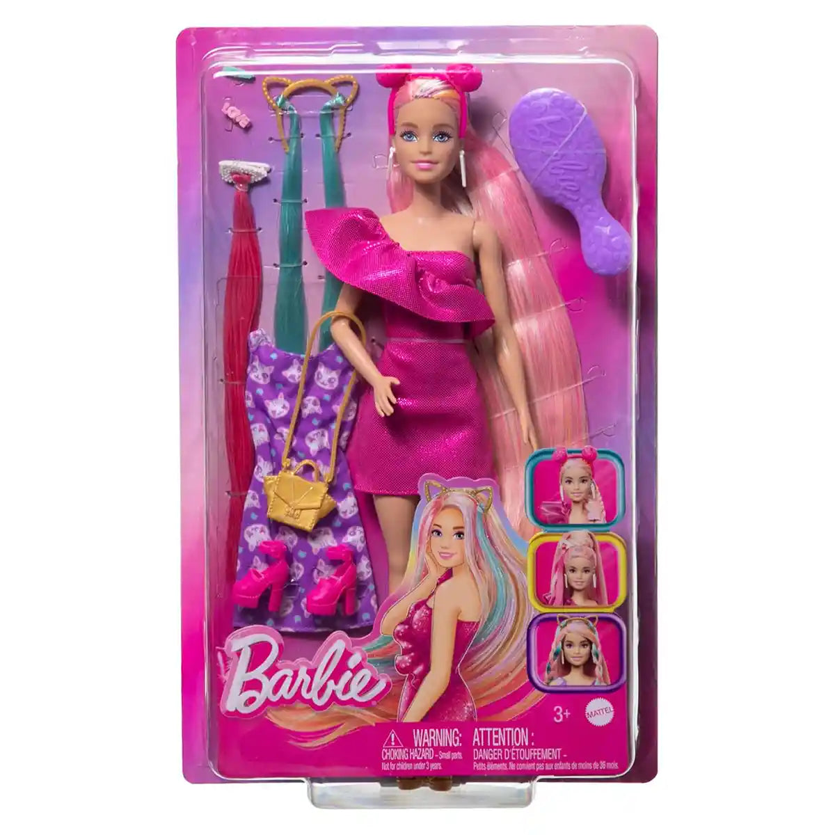Barbie Fun & Fancy Hair Cat Doll - Caucasian
