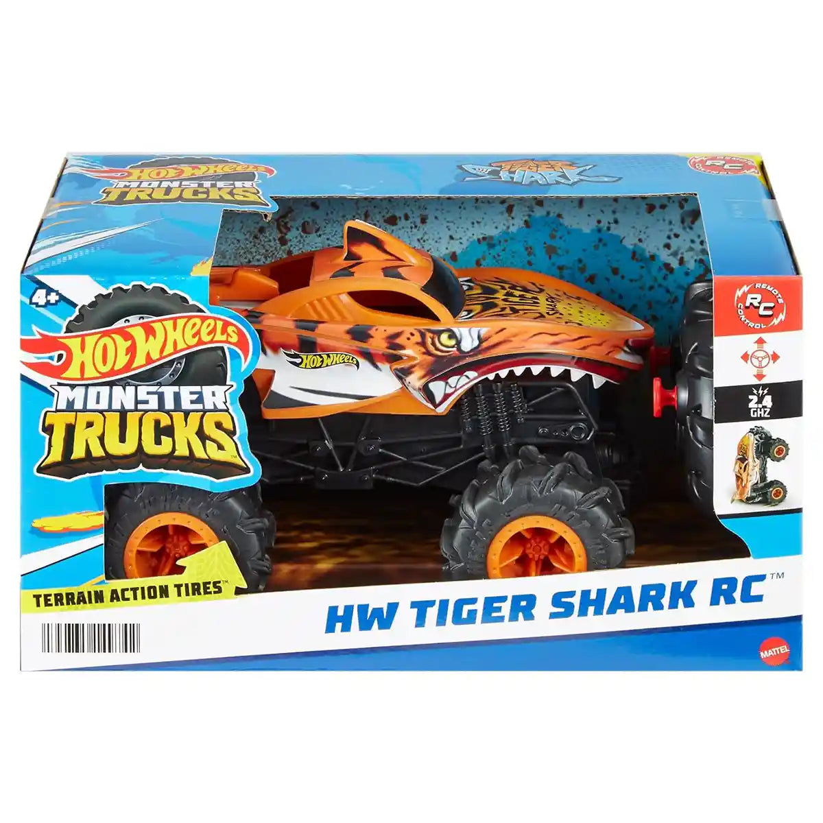 Hot Wheels Monster Trucks 1:24 Tiger SharkTM RC Vehicle