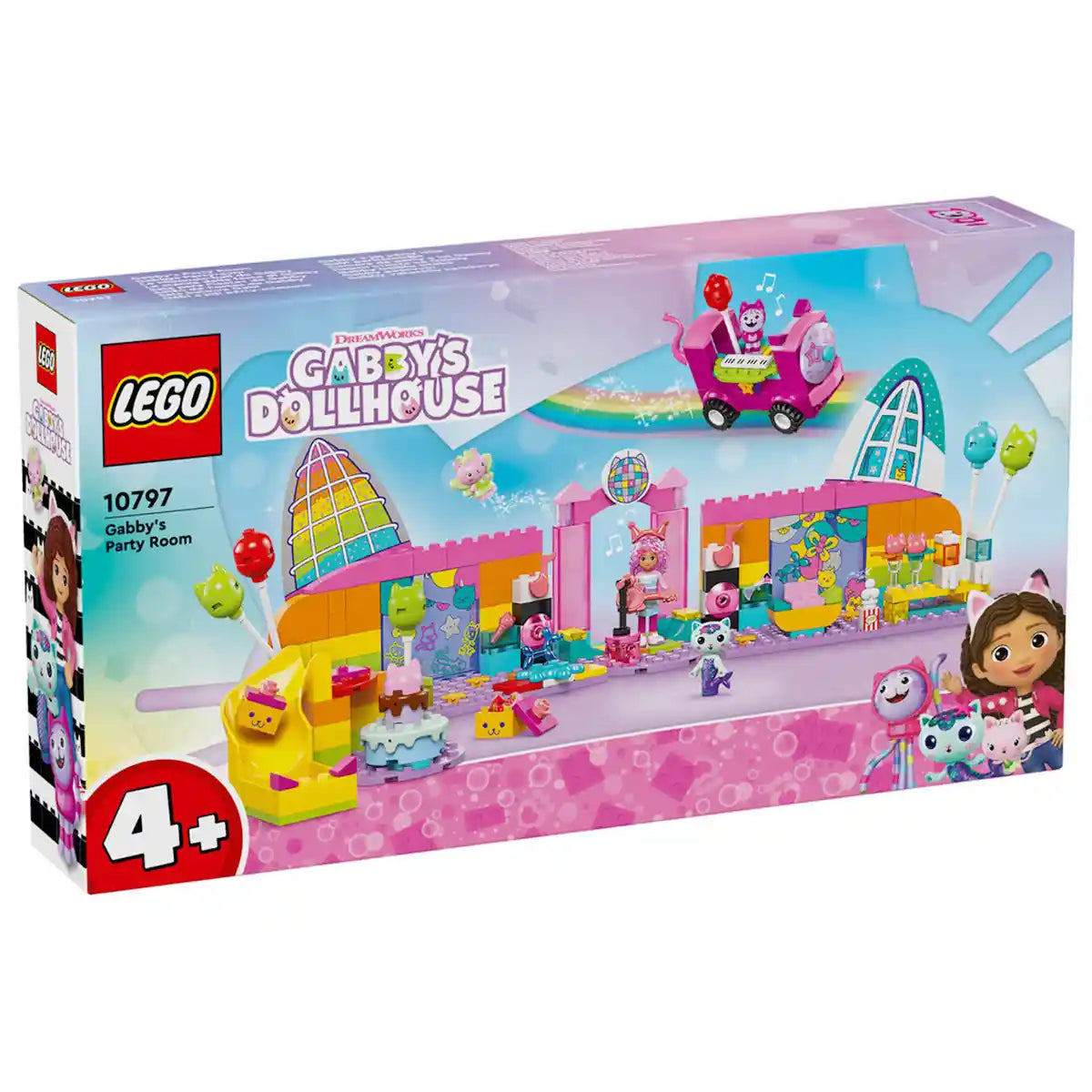 LEGO 4+ Gabbyâ€™s Dollhouse Gabbyâ€™s Party Room Playset 10797