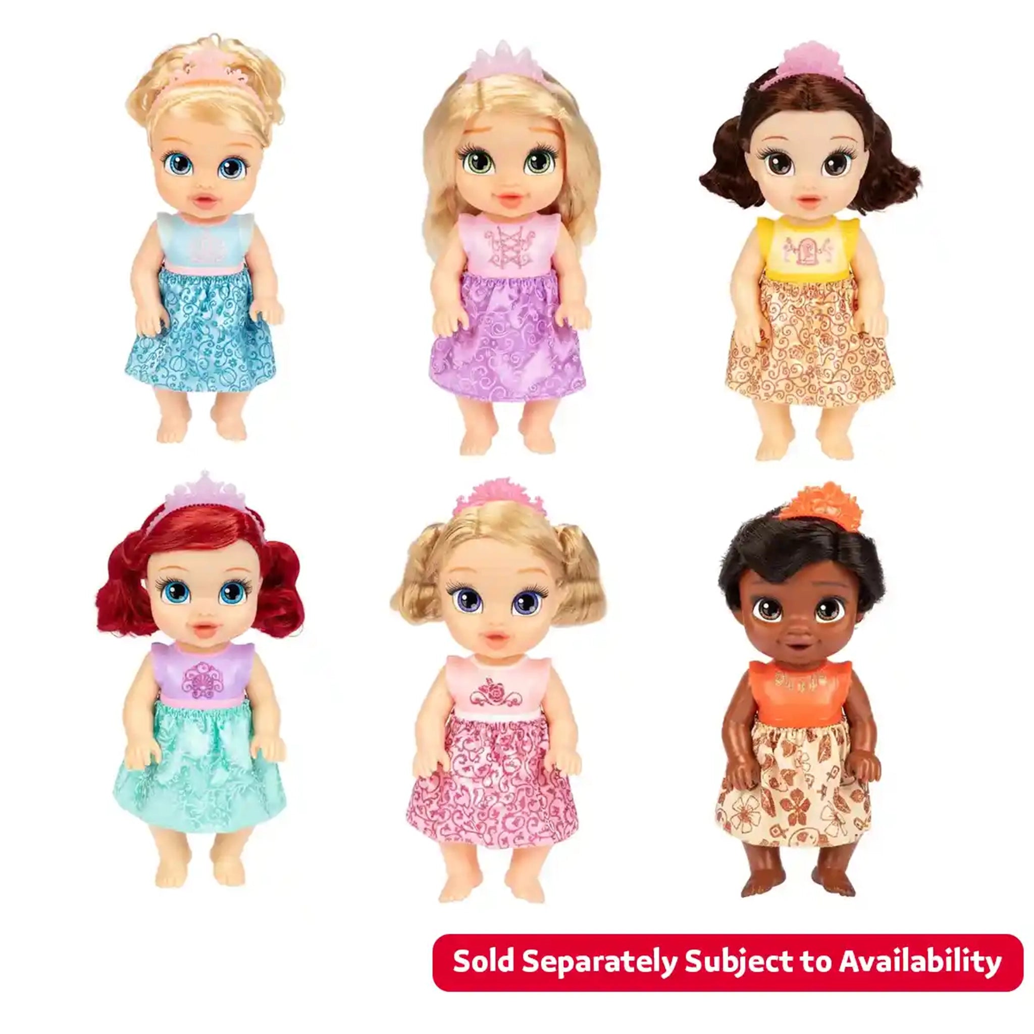 DPRINCESS BABY VALUE DOLL 12 6ASST