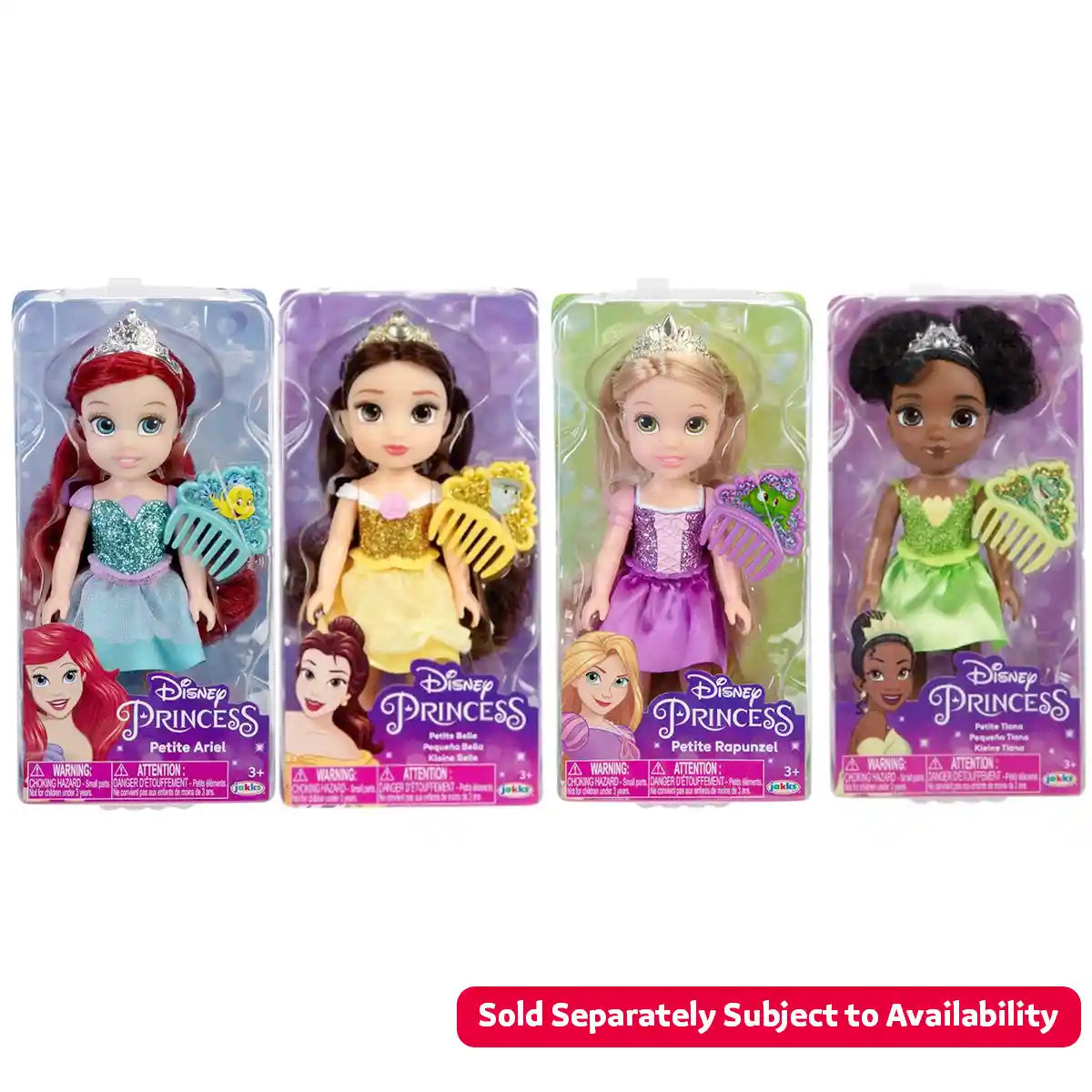DPRINCESS PETITE DOLLS GLITER BDICE 4ASS