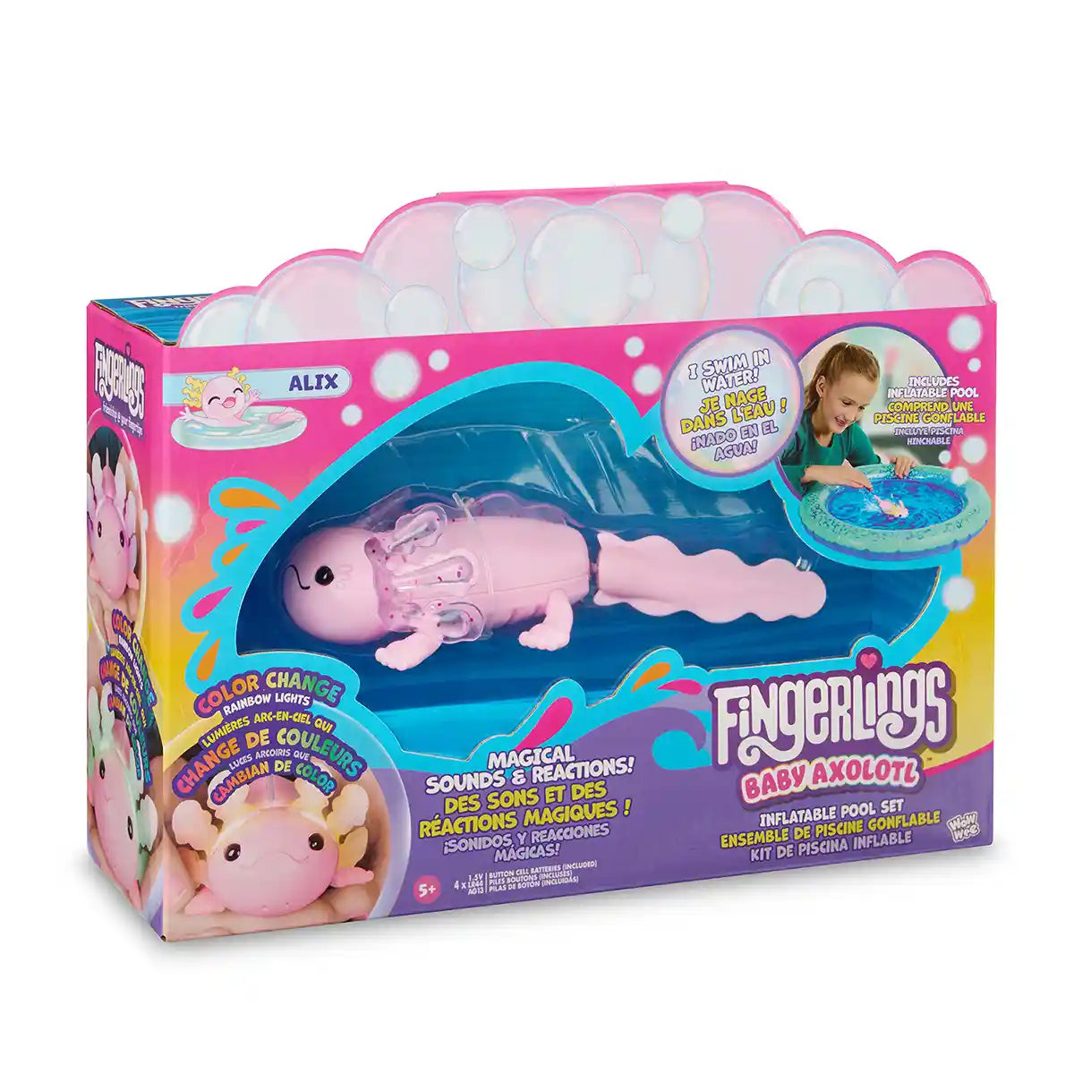 Fingerlings Axolotl - Alix & Aquarium