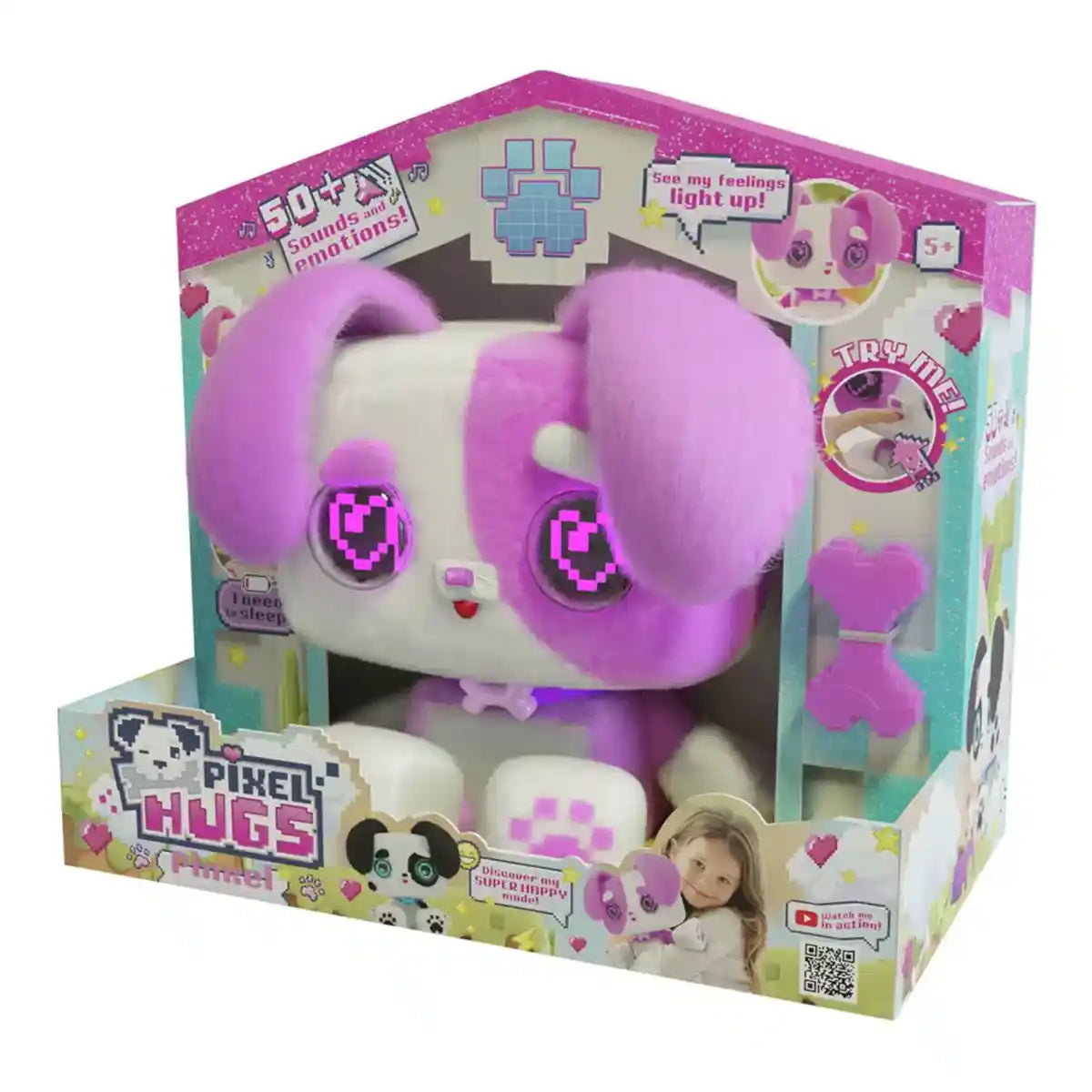 Pixel Hugs Electronic Plush (Pink/White)