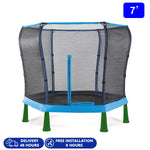Plum 7ft Junior Jumper Trampoline - Blue
