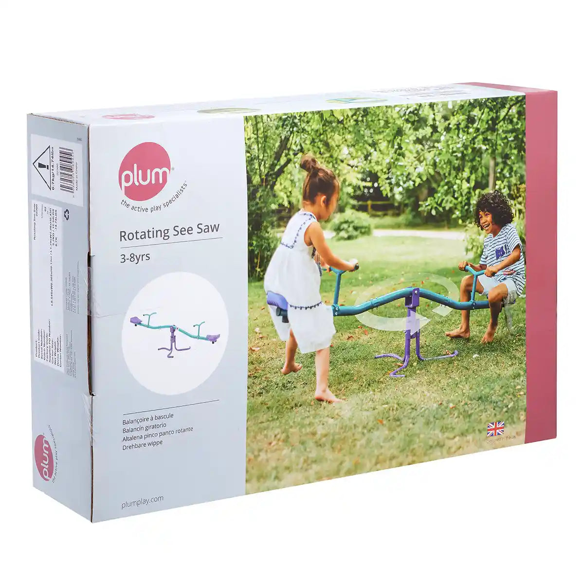 Plum Rotating See Saw - Purple/Teal