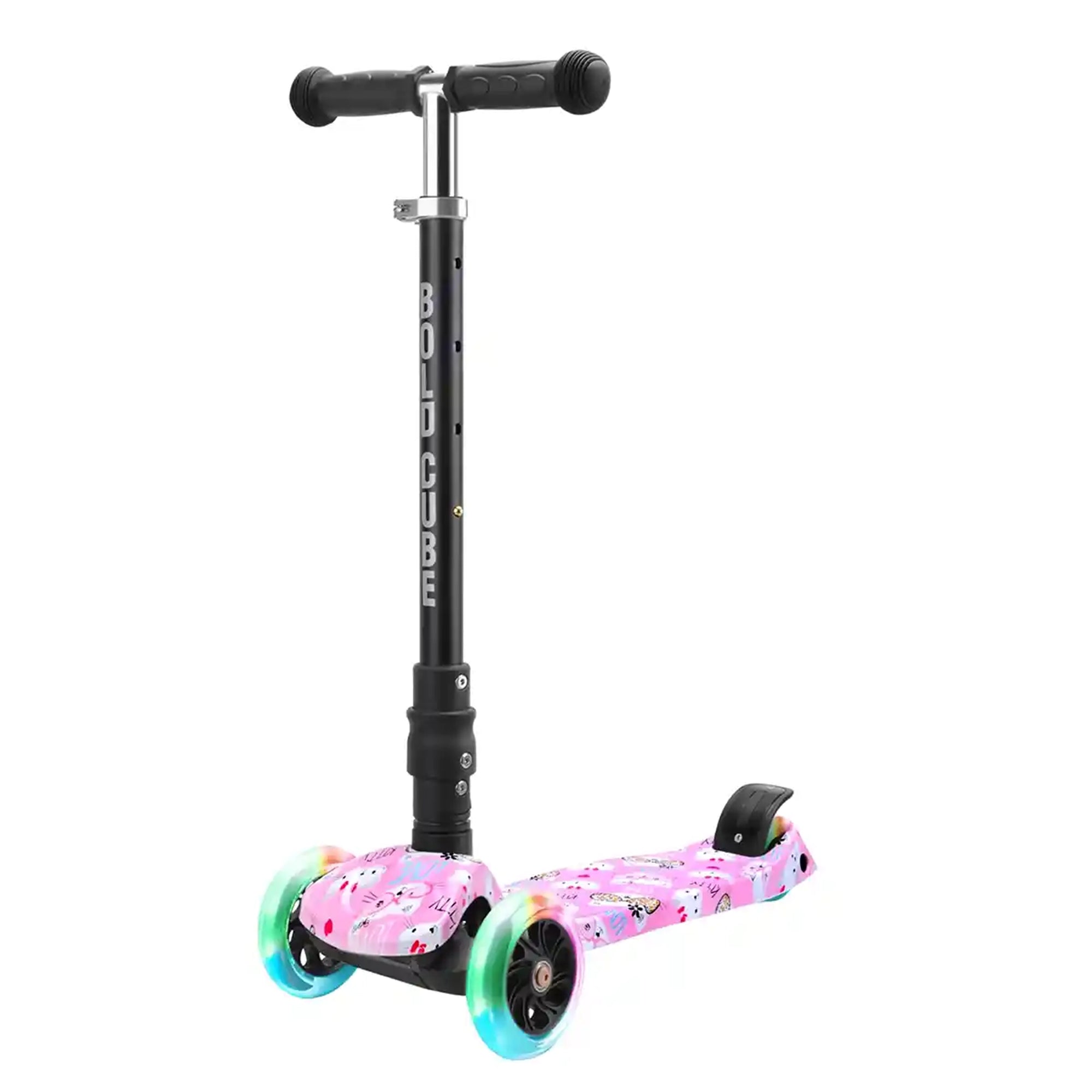 BoldCube 3 Wheel Scooter Big Fold Kitty Love