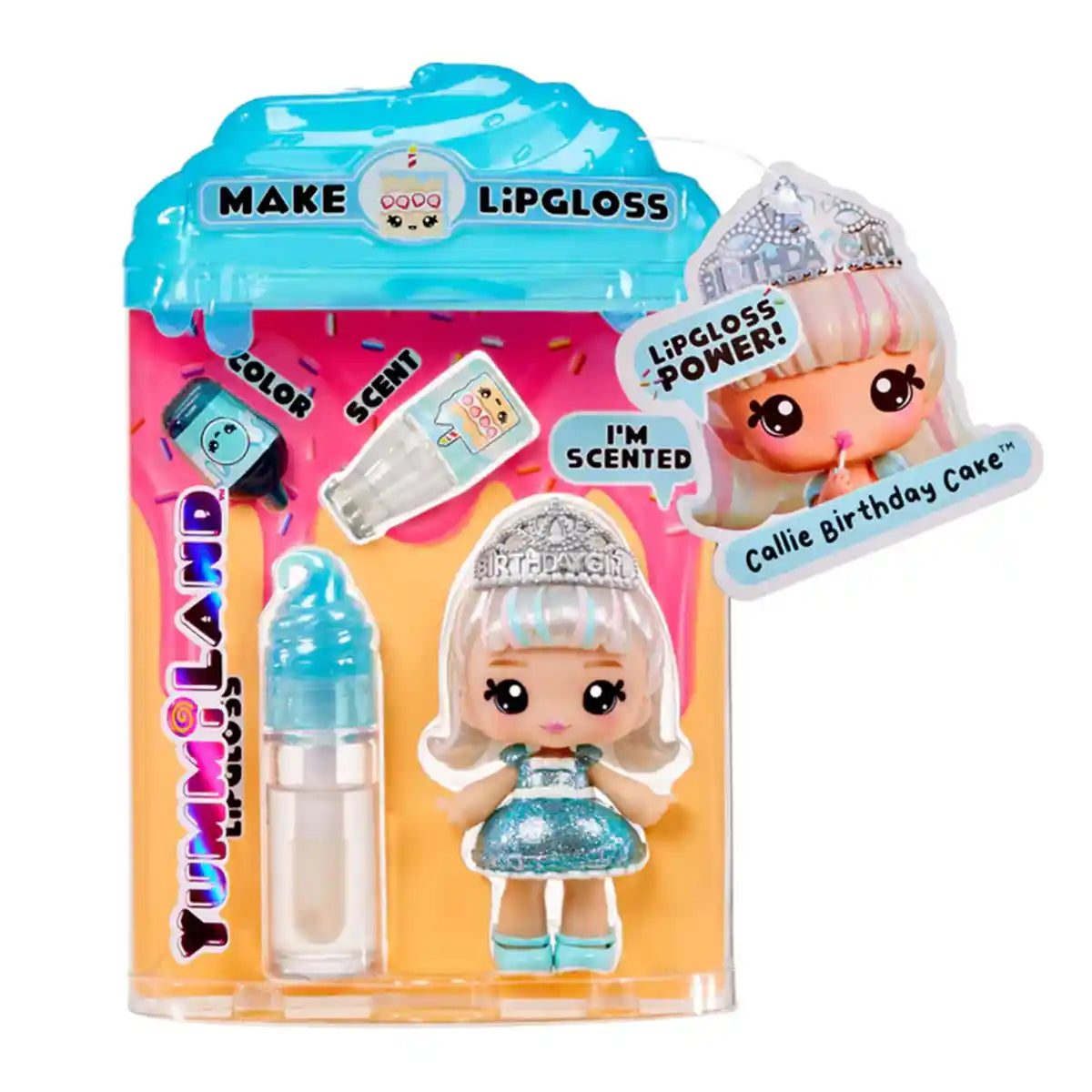 Yummiland Lipgloss Doll Callie Birthday Cake