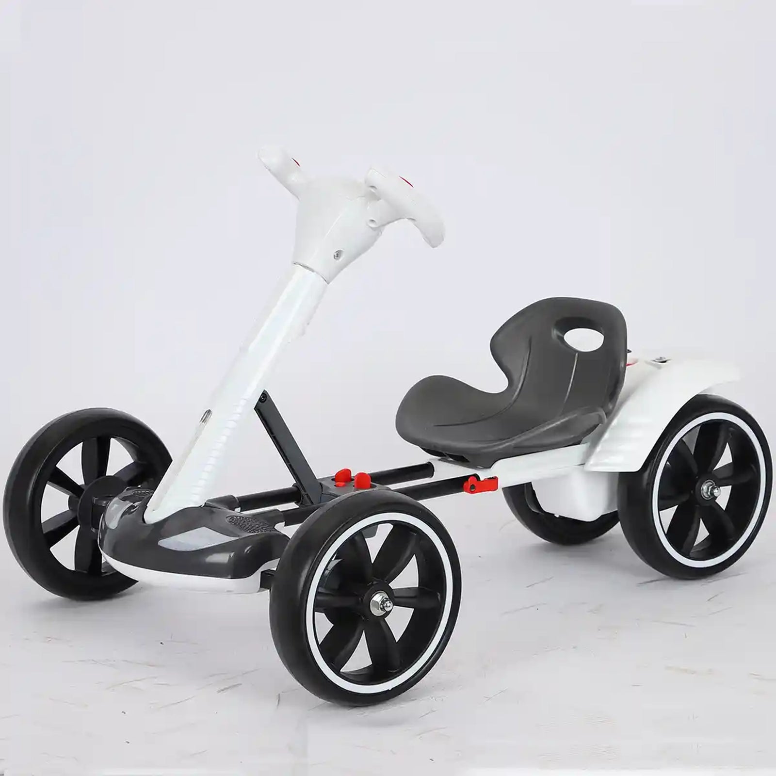 6V Foldable Electric Go Kart for 3yrs+_ White
