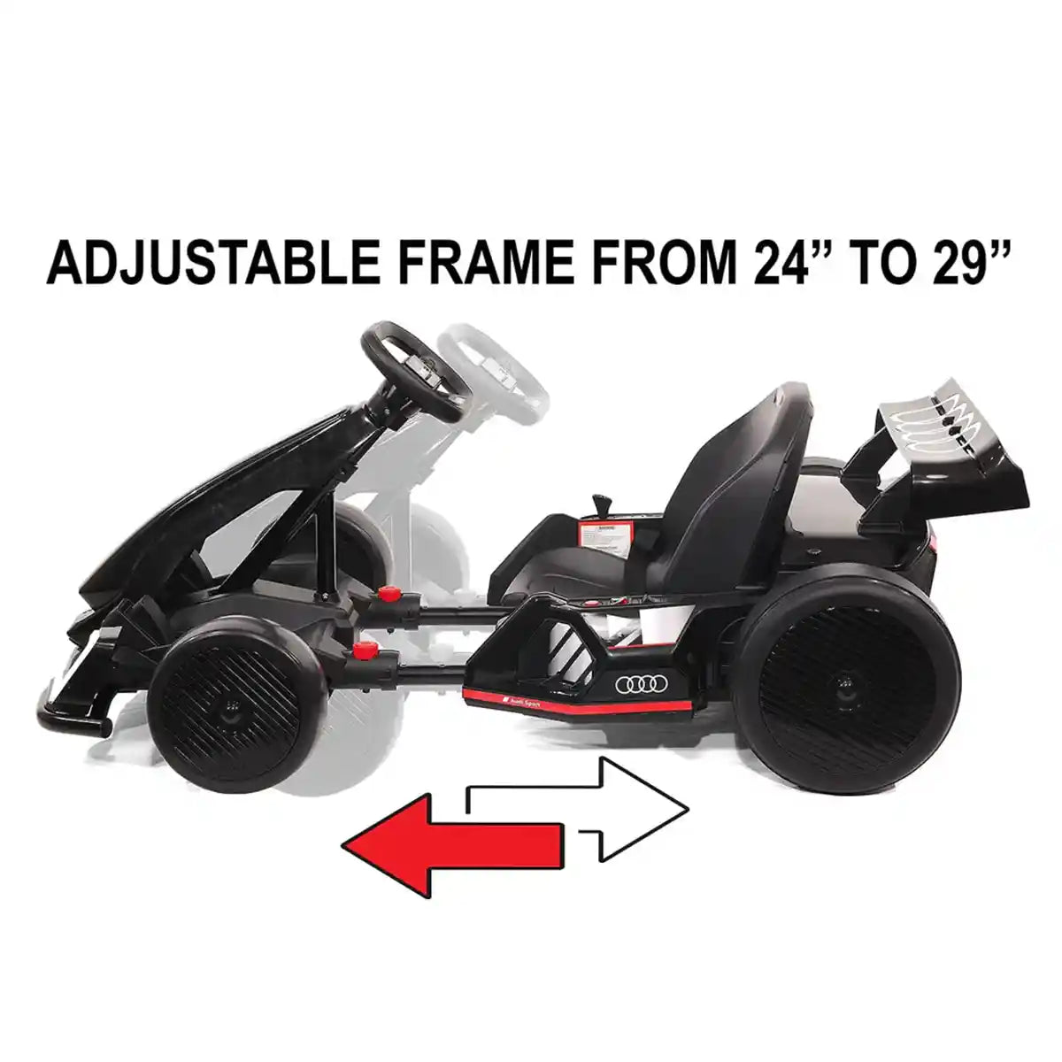 Licensed Audi Drift Go-kart - Black