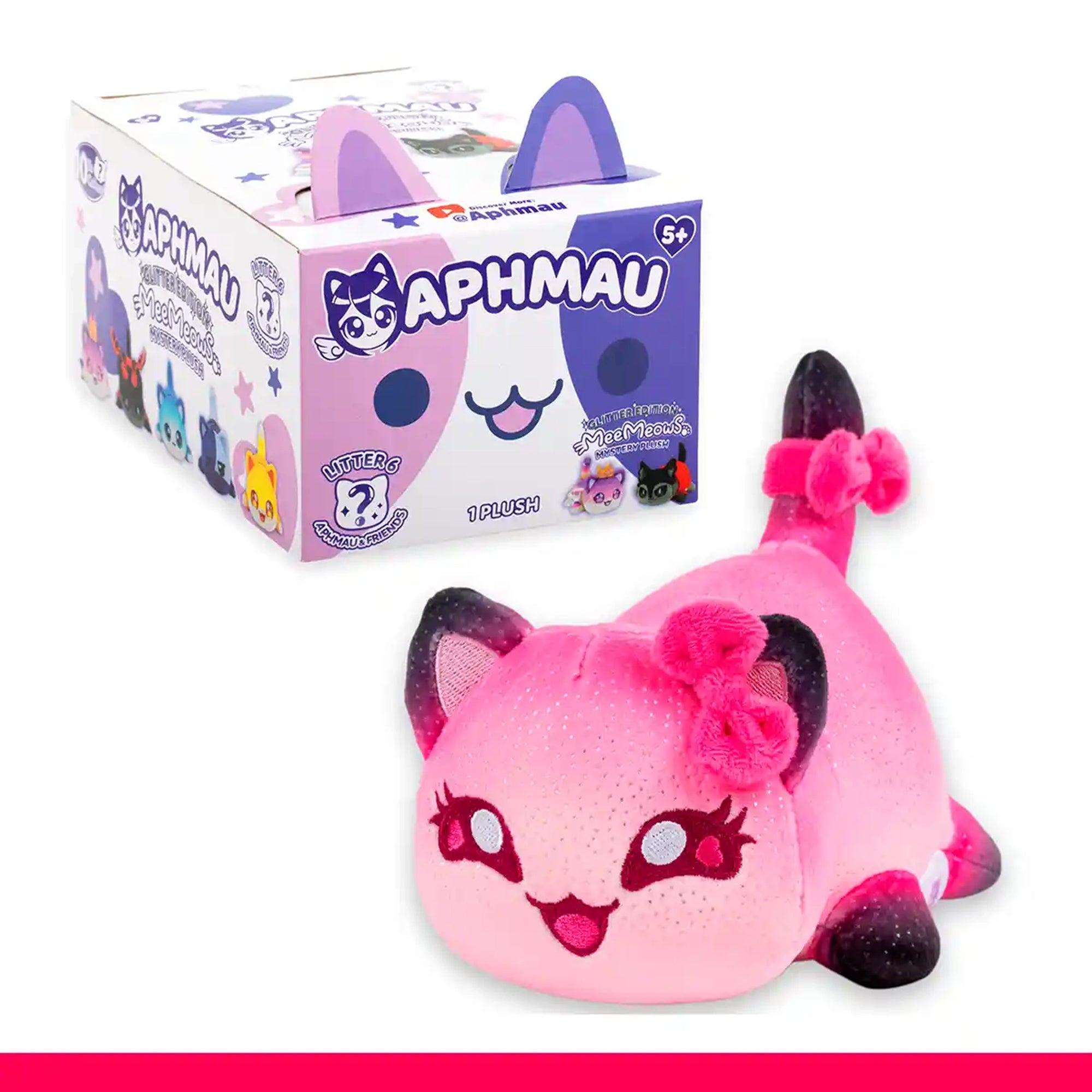 Aphmau Glitter Edition MeeMeows Mystery Plush 6inch