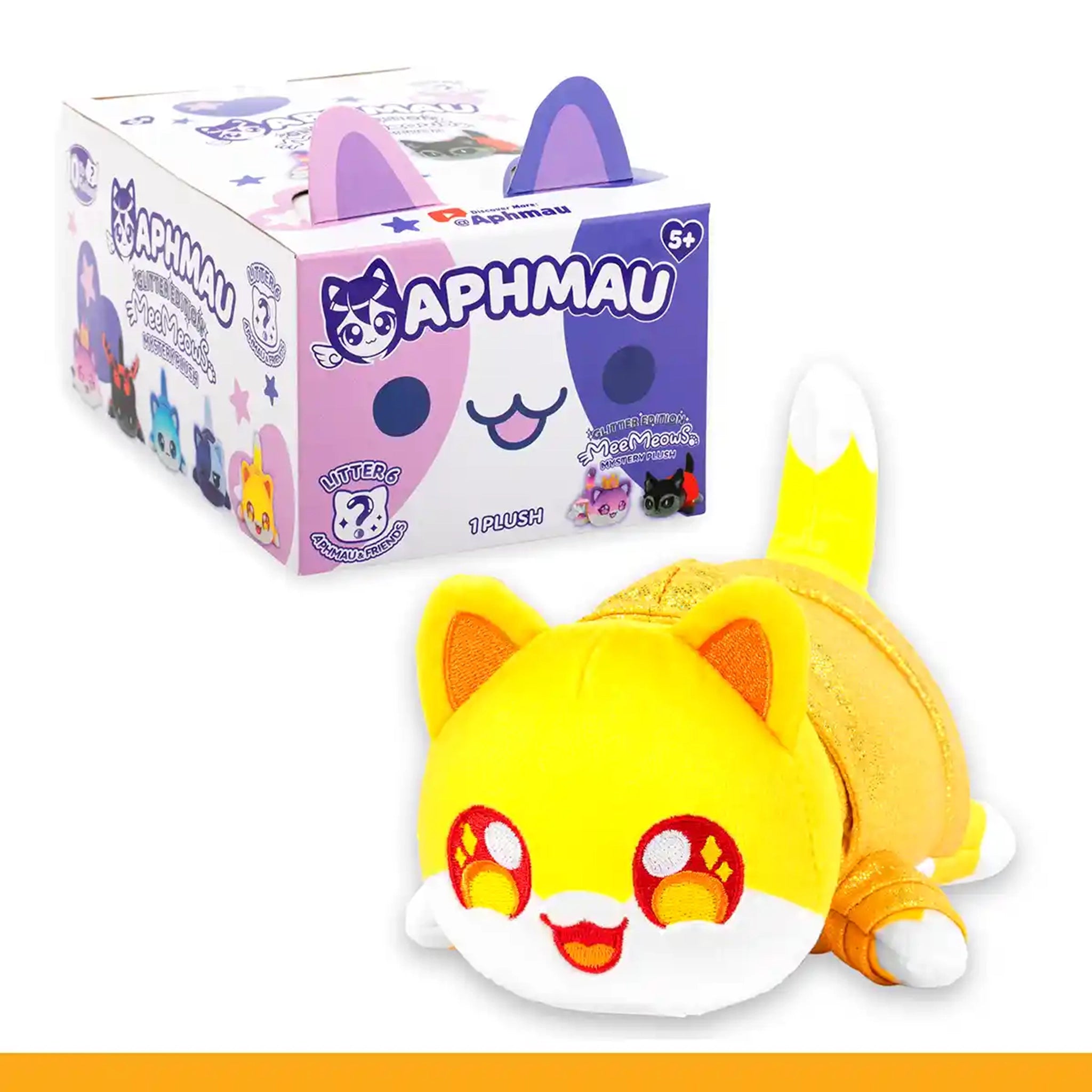 Aphmau Glitter Edition MeeMeows Mystery Plush 6inch