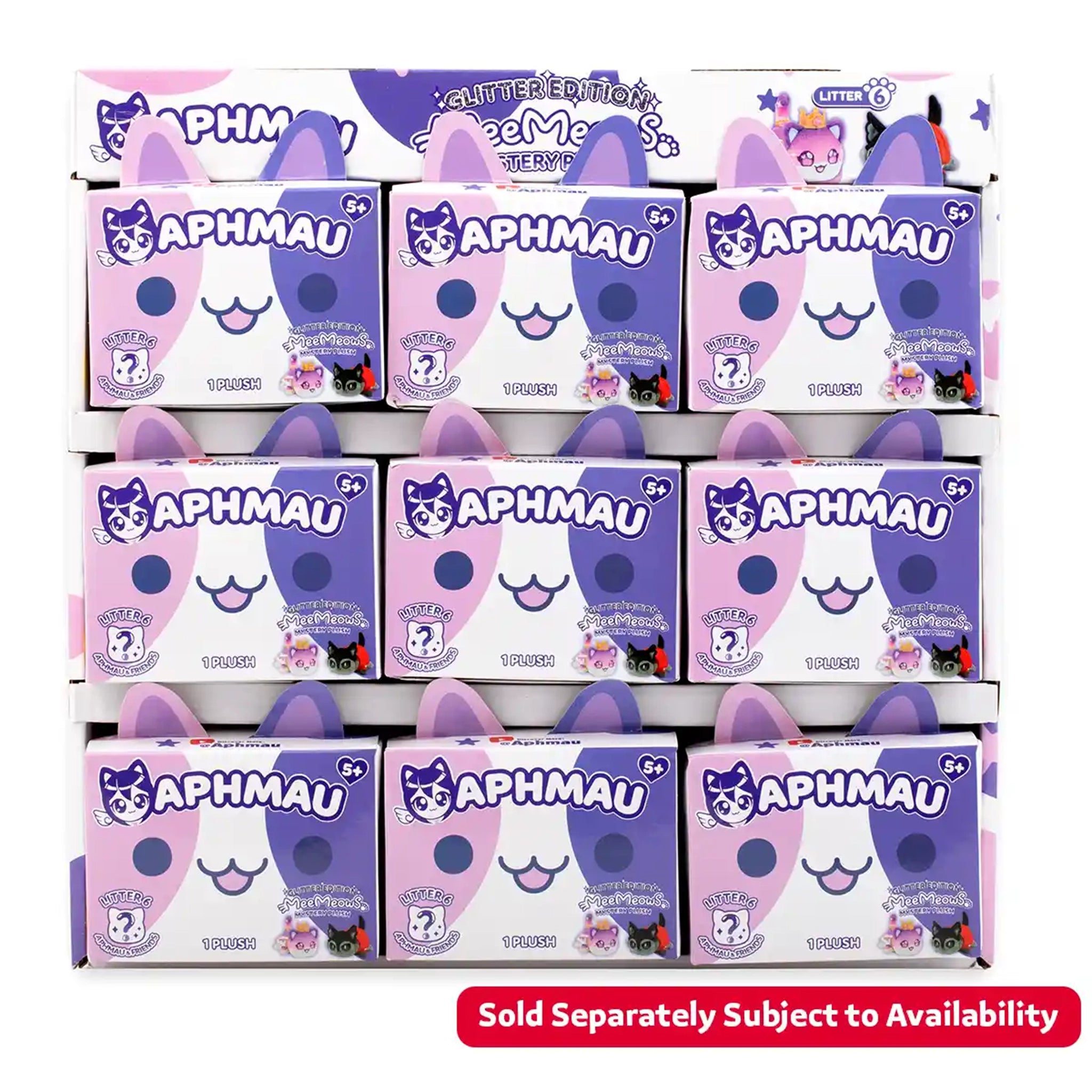 Aphmau Glitter Edition MeeMeows Mystery Plush 6inch