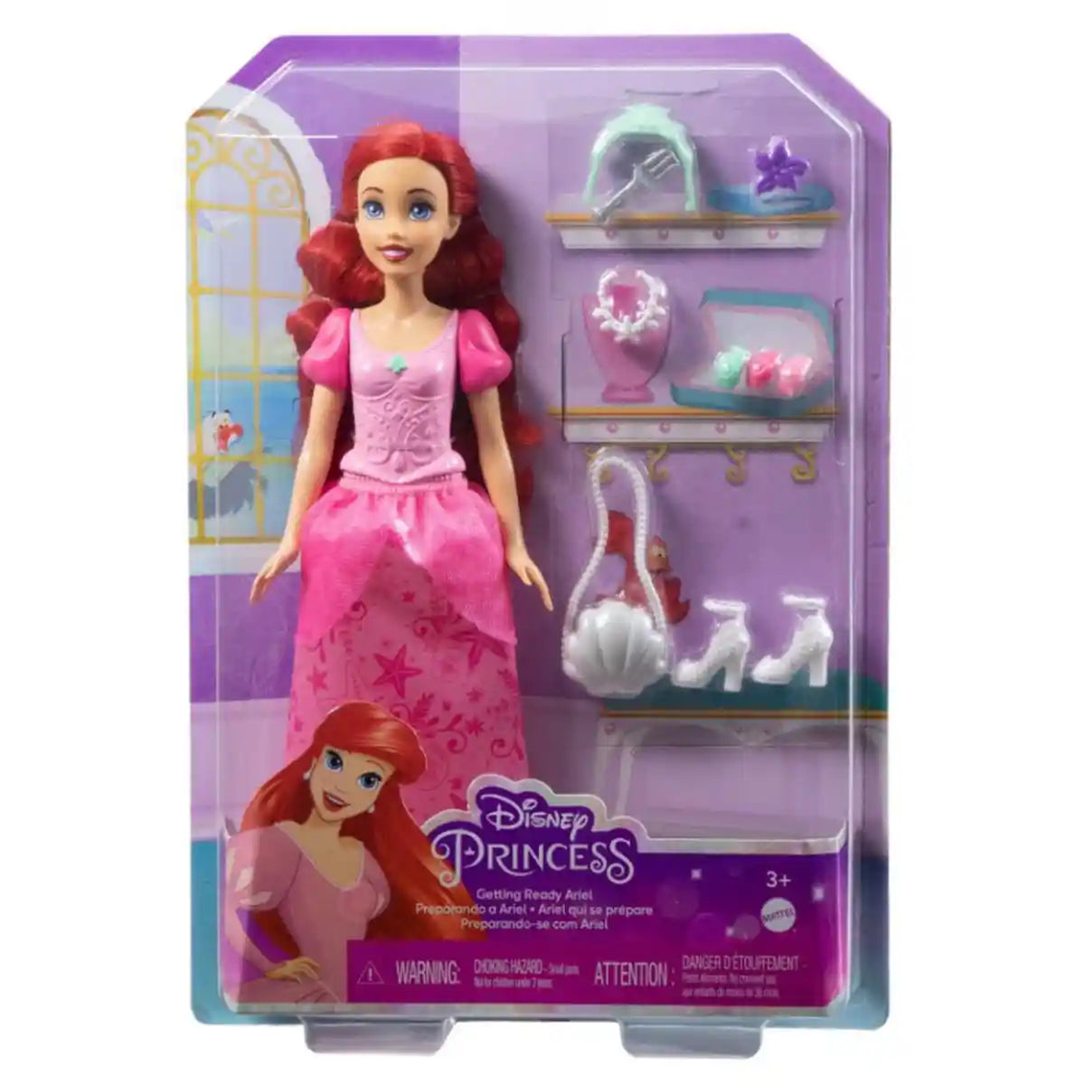 Disney Princess Fashion Doll - Ariel & Piece Count