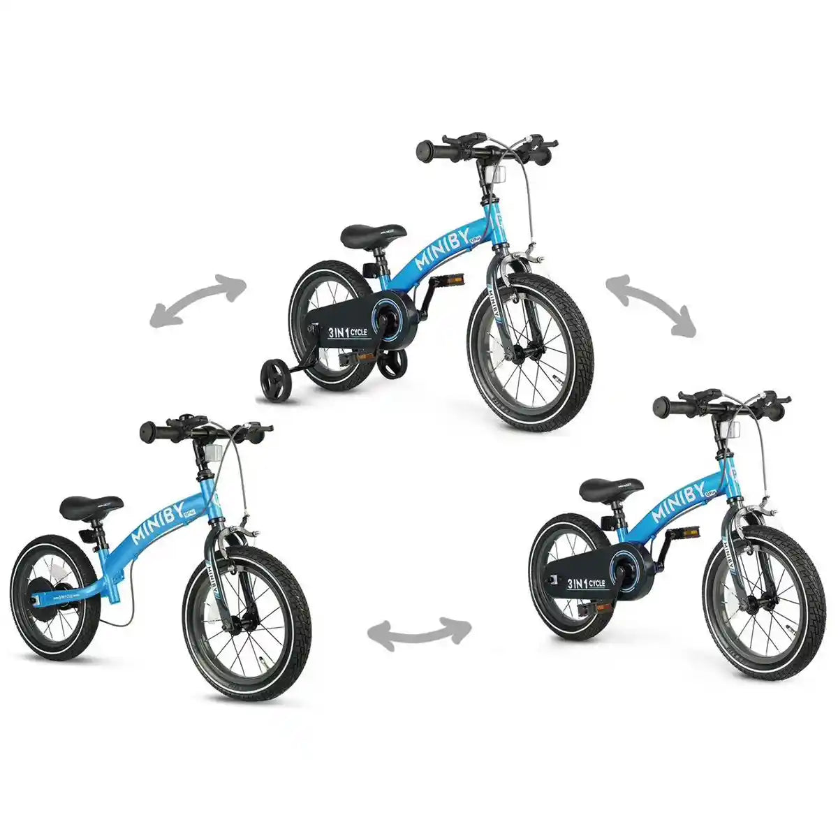QPLAY MINIBY 3in1 bicycle (14inch) Blue