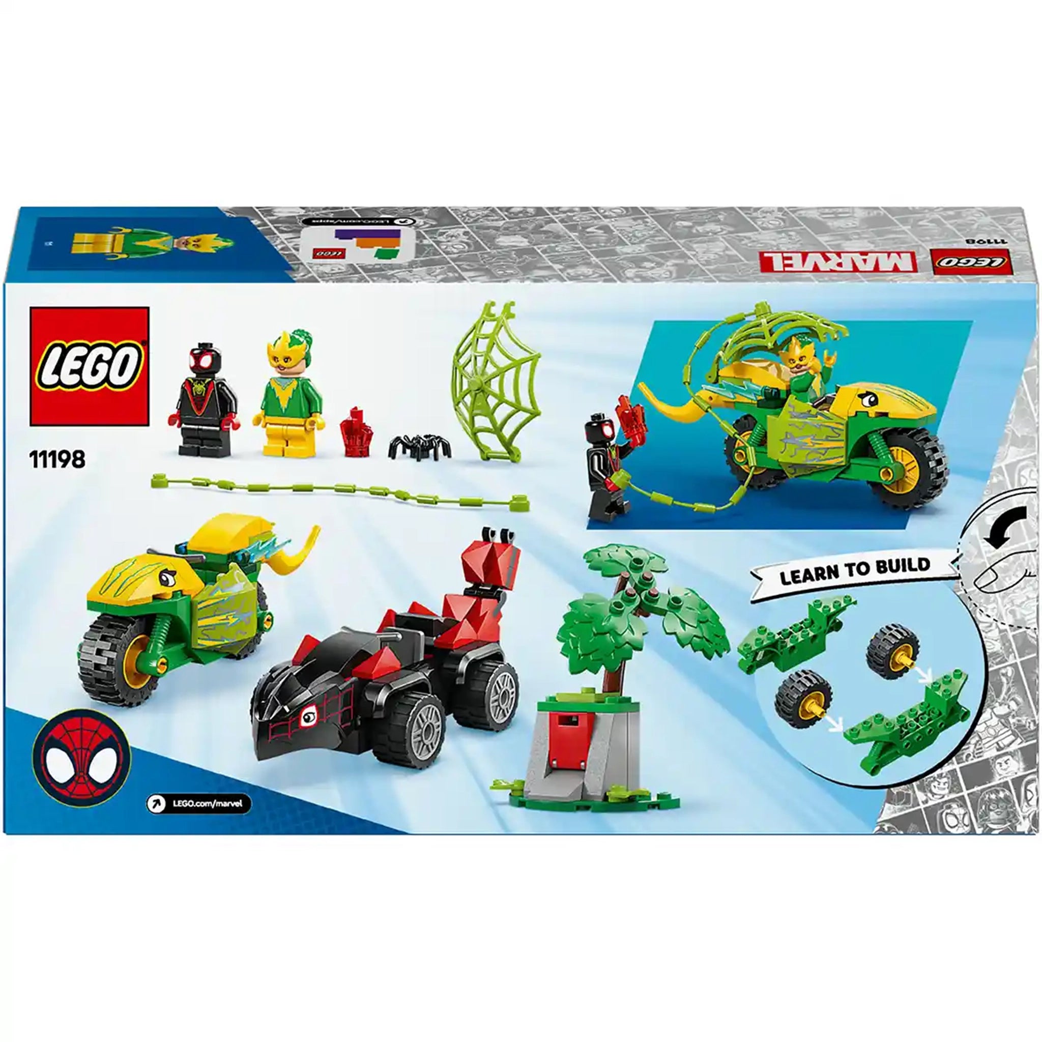LEGO Marvel-Spidey LEGO 11198 Spin and Electro Dinosaur Vehicle Chase
