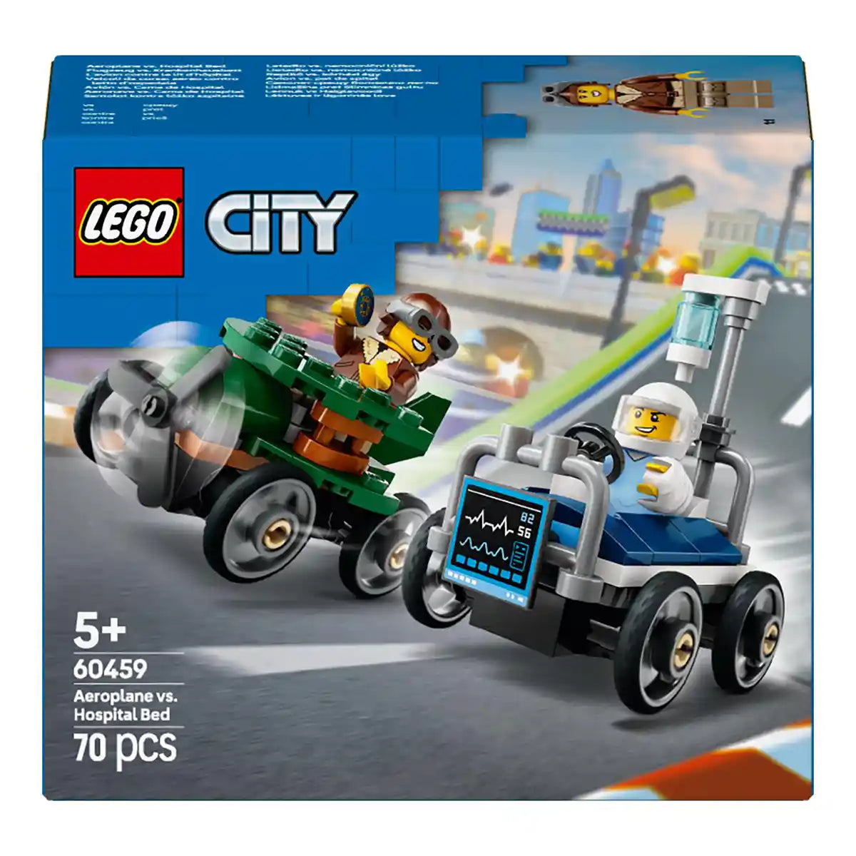 Lego 60459 Airplane vs. Hospital Bed Race Car Pack