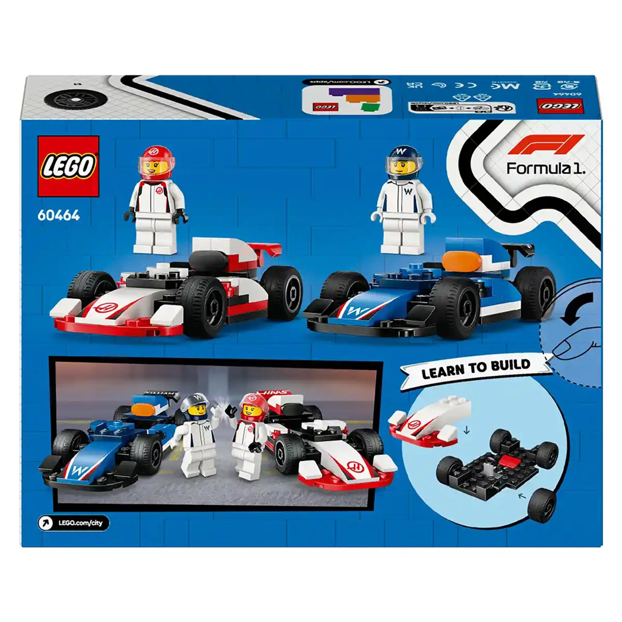LEGO City LEGO 60464 F1 Williams Racing & Haas F1 Race Cars