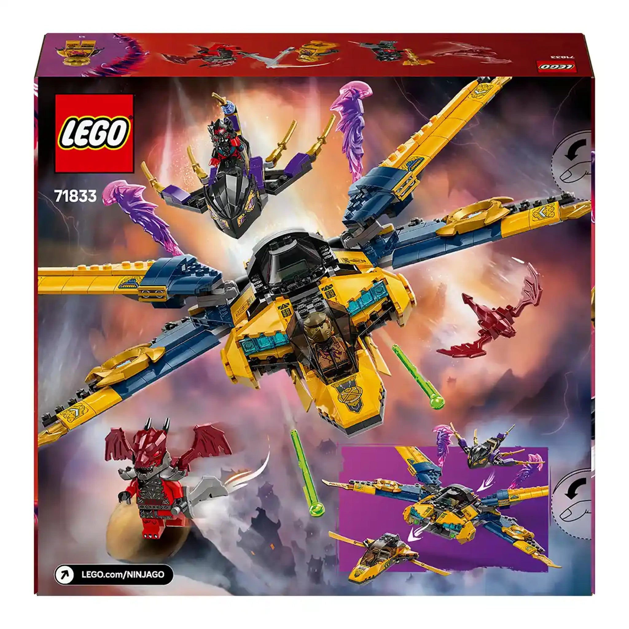 LEGO Ninjago LEGO 71833 Ras and Arin'S Super Storm Jet
