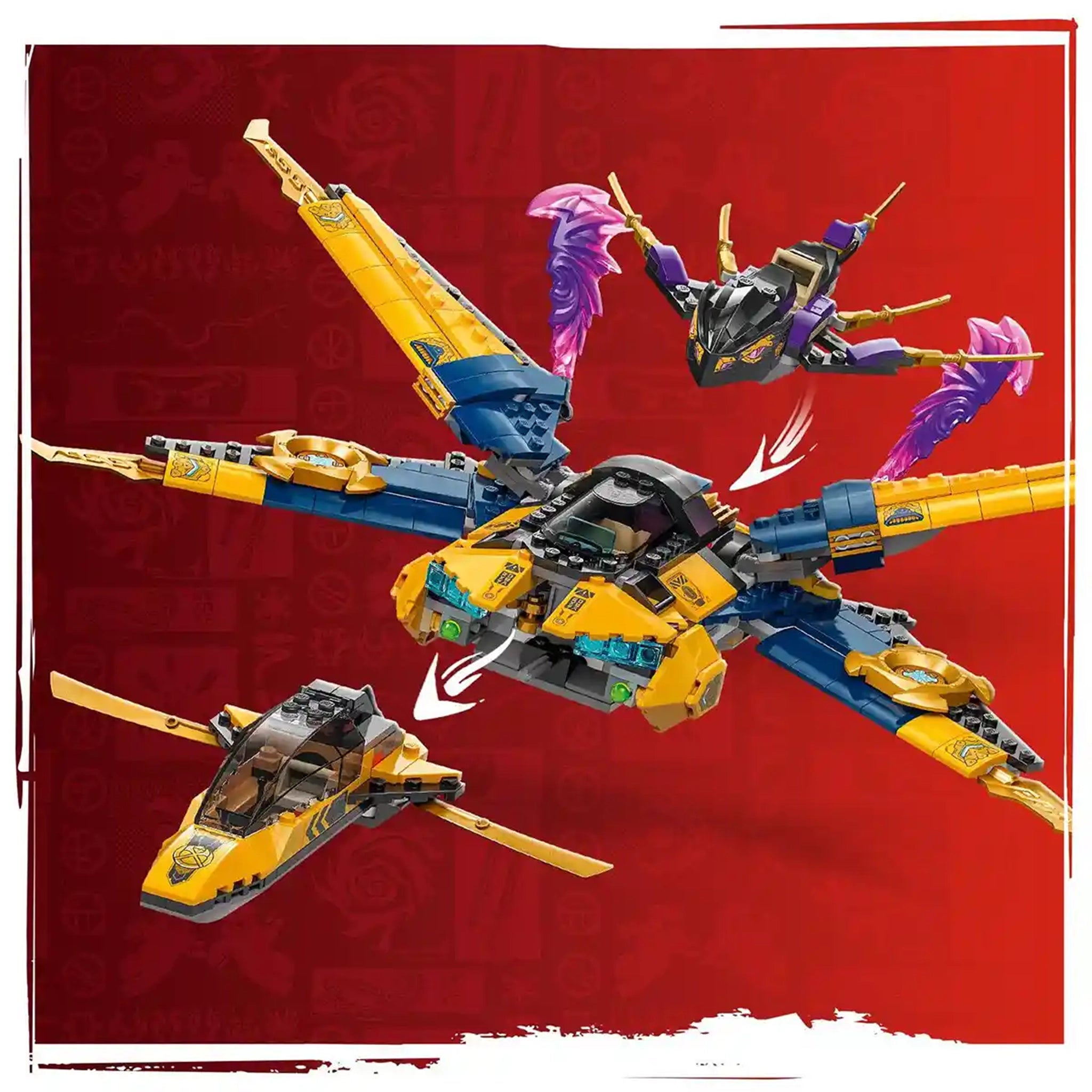 LEGO Ninjago LEGO 71833 Ras and Arin'S Super Storm Jet