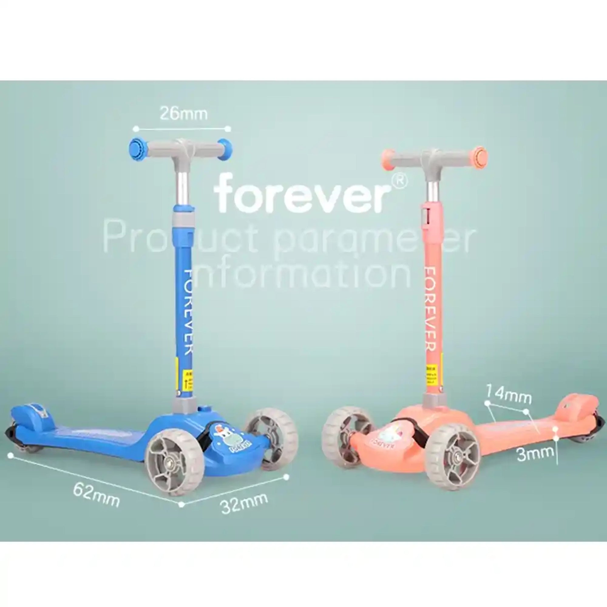 Forever Kids Scooter JD-H1 PINK