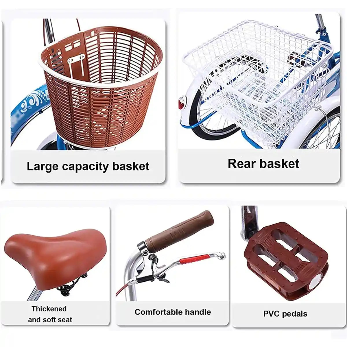 Forever Tricycle 20 inch Fruit Basket Red