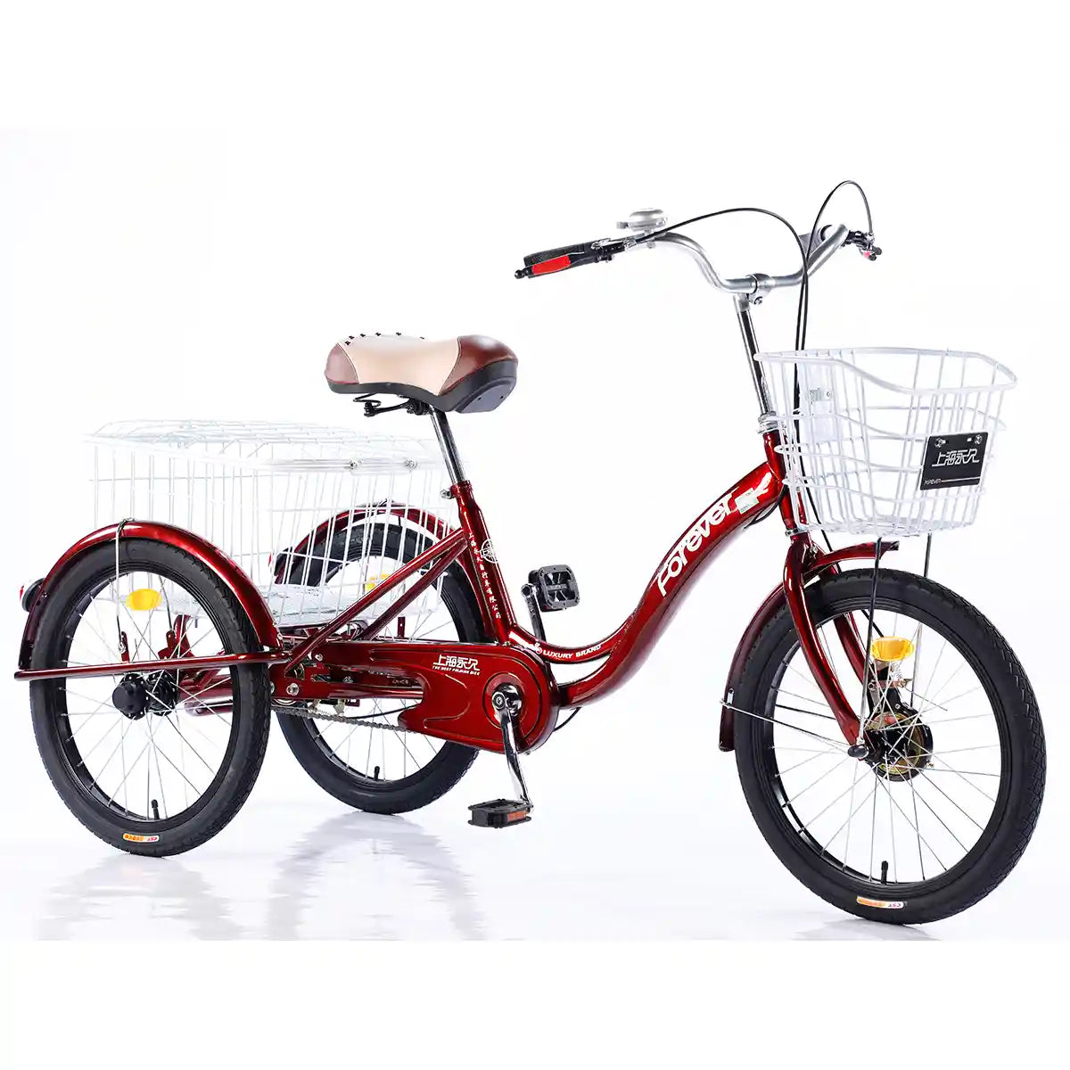 Forever Tricycle 20 inch Fruit Basket Red