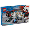 LEGO City F1 Garage & Mercedes-AMG & Alpine Cars Toy Playset 60444