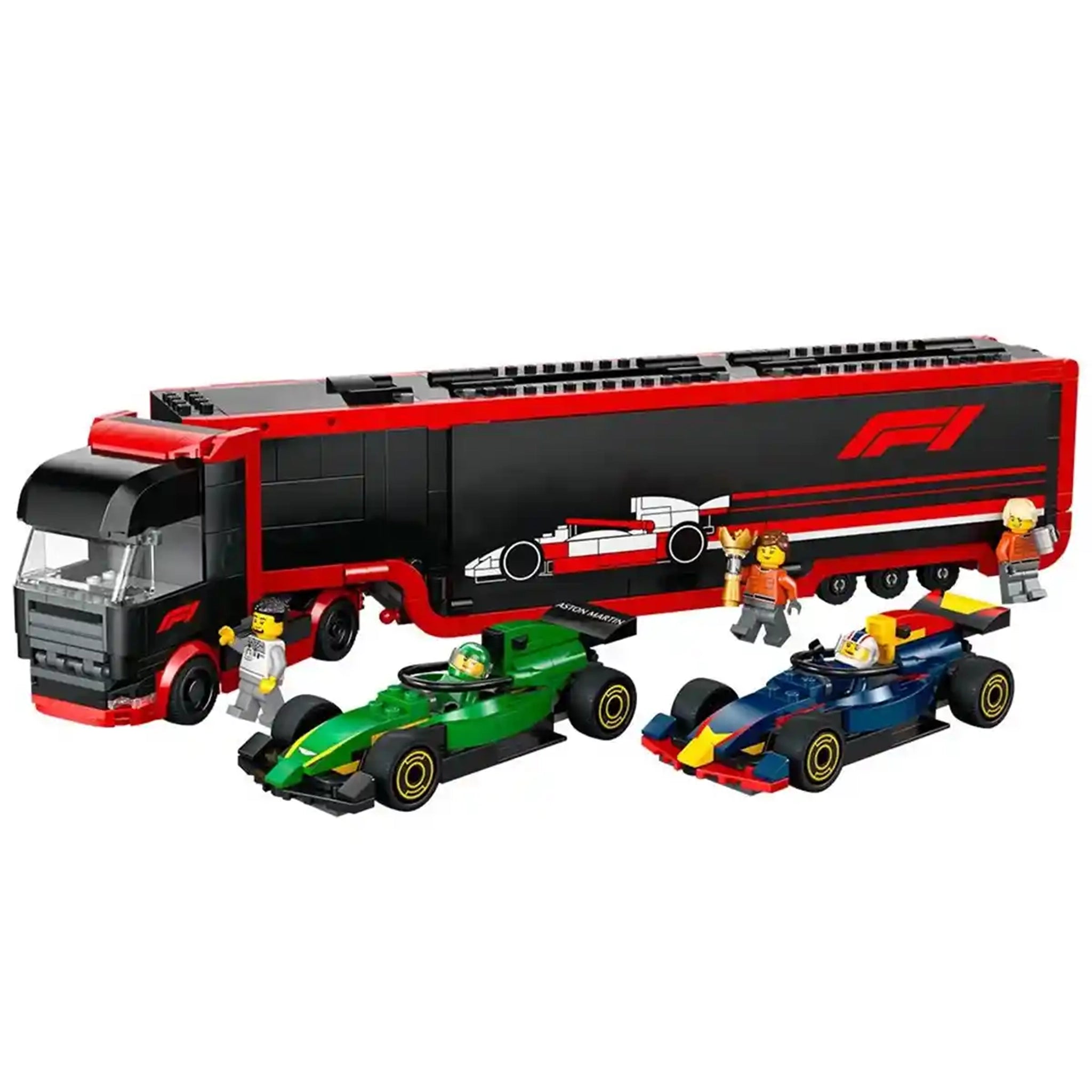 LEGO® City F1® Truck with RB20 & AMR24 F1® Cars Toy Racing Transporter Set