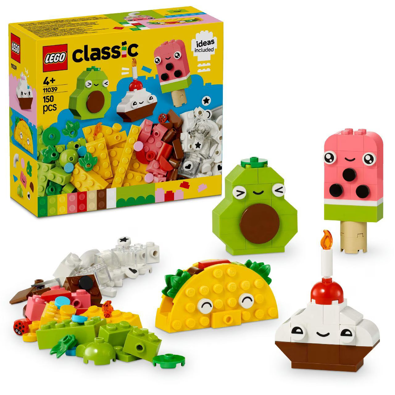 LEGO® Classic Creative Food Friends Imaginative Pretend-Play Toy 11039