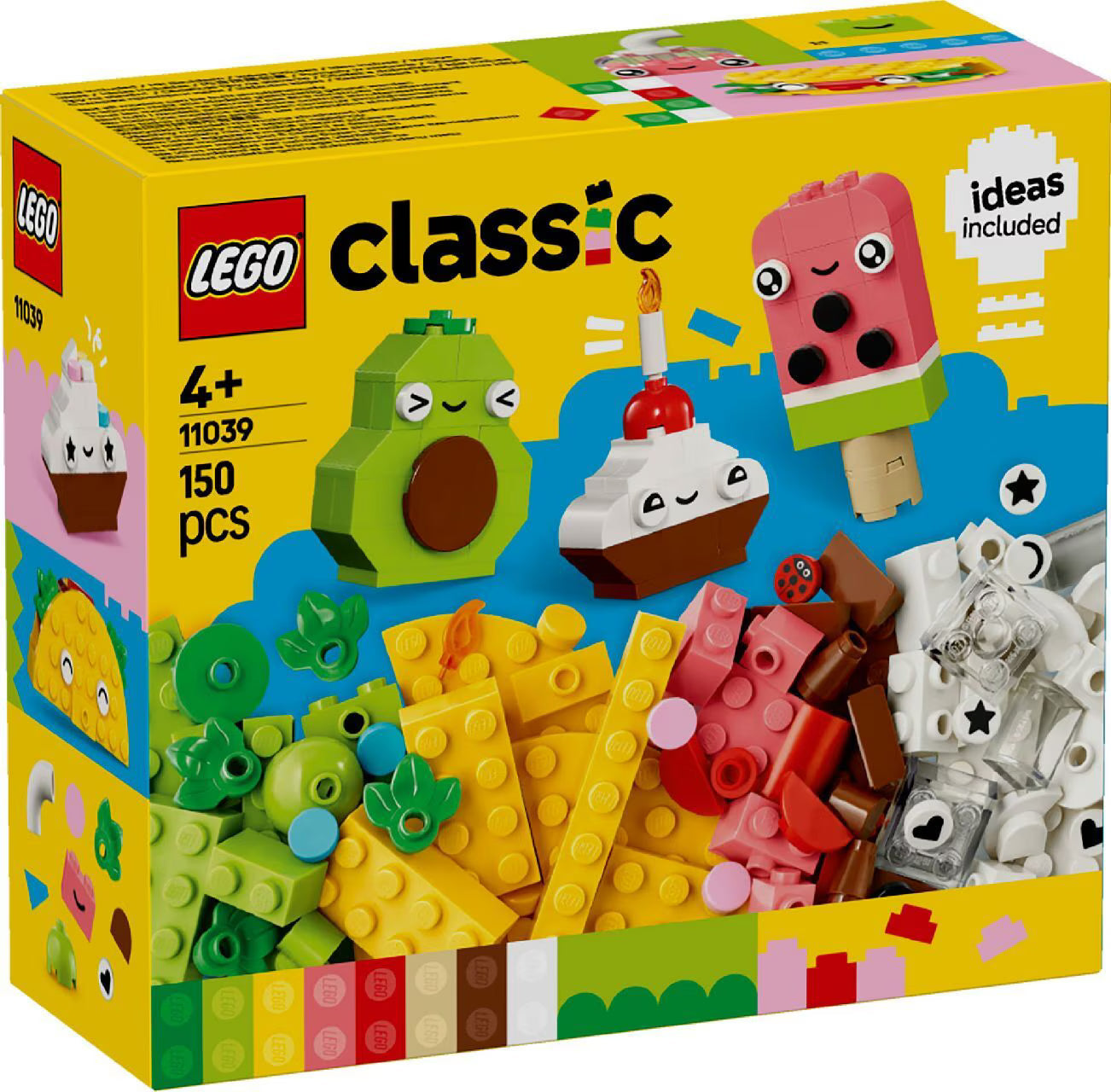 LEGO® Classic Creative Food Friends Imaginative Pretend-Play Toy 11039