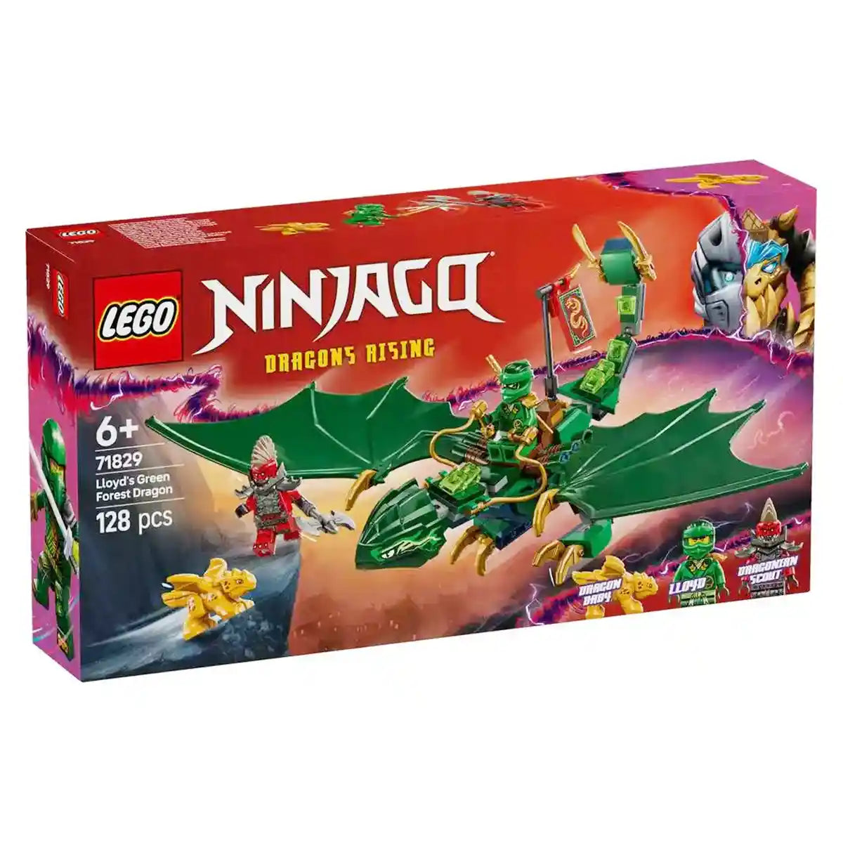 LEGO NINJAGO Lloydâ€™s Green Forest Dragon Toy 71829