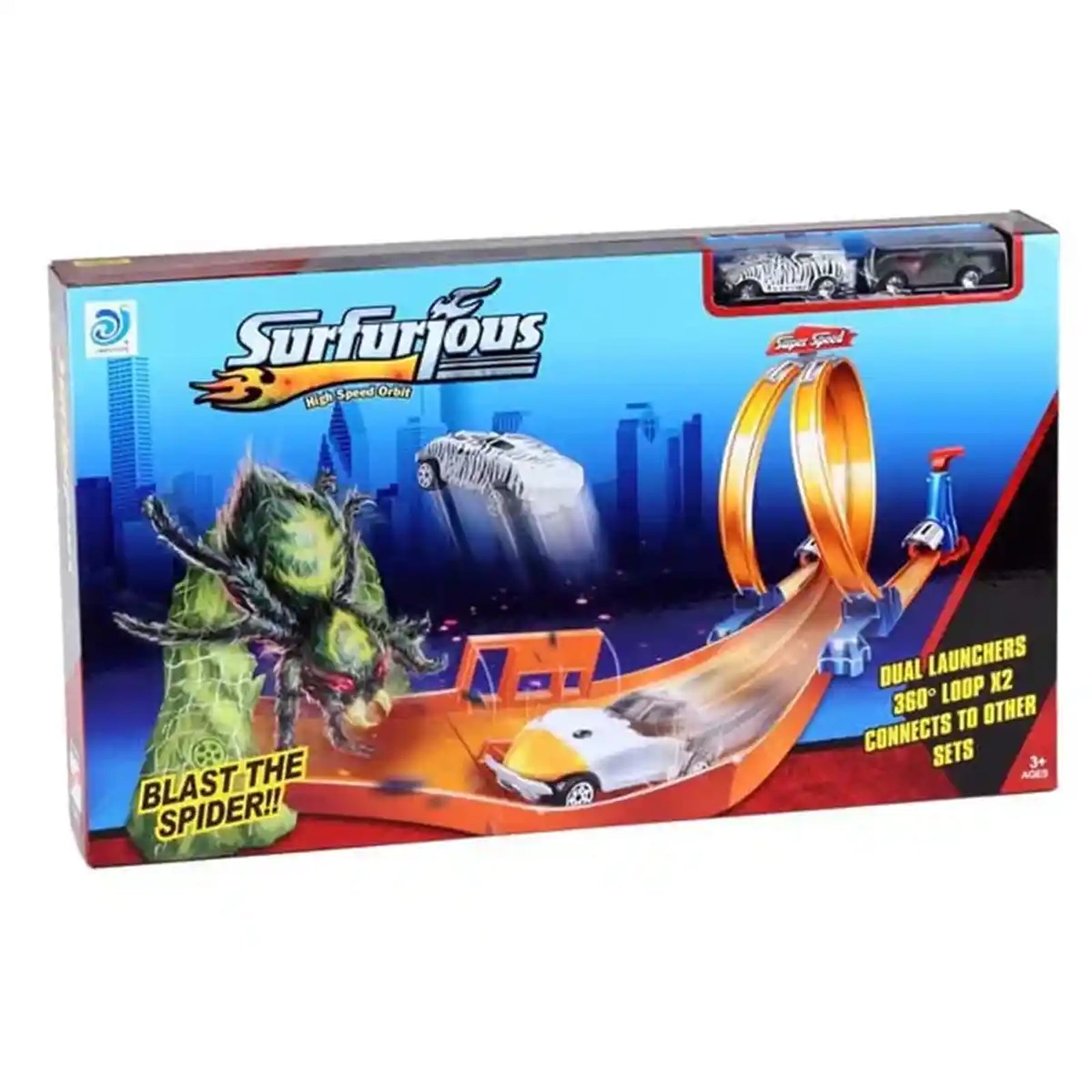 Double ring ejection spider Railroad speeder