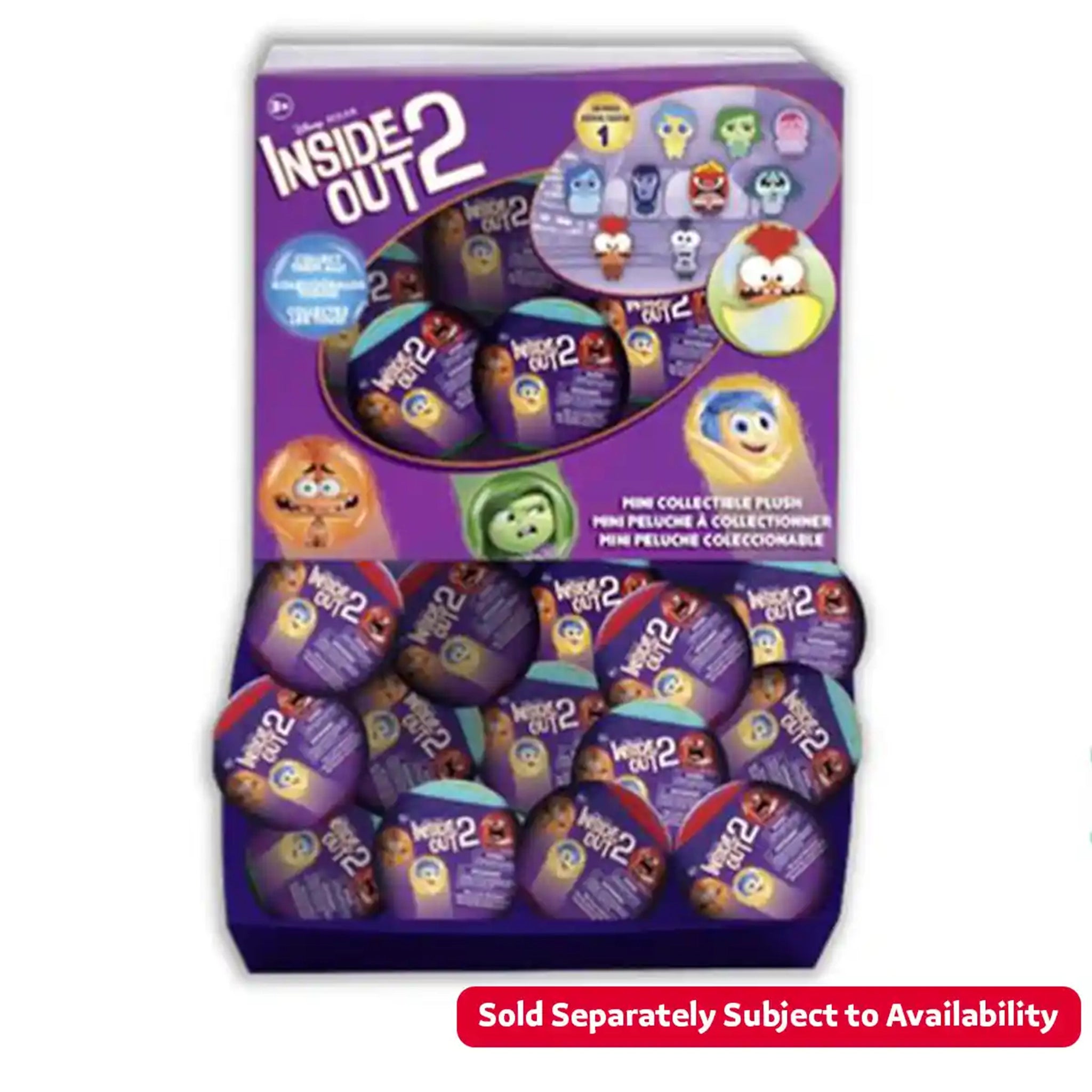 Inside Out 2 Mini Collectible Capsule Plush