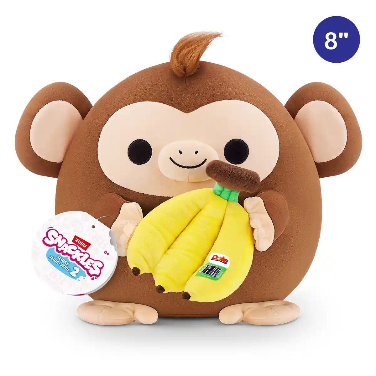 Snackles-Plush 8"-Series 2-Plush 8" Monkey & Dole (Banana)