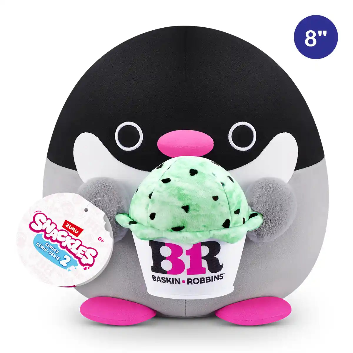 Snackles-Plush 8"-Series 2-Plush 8" Penguin & Basink