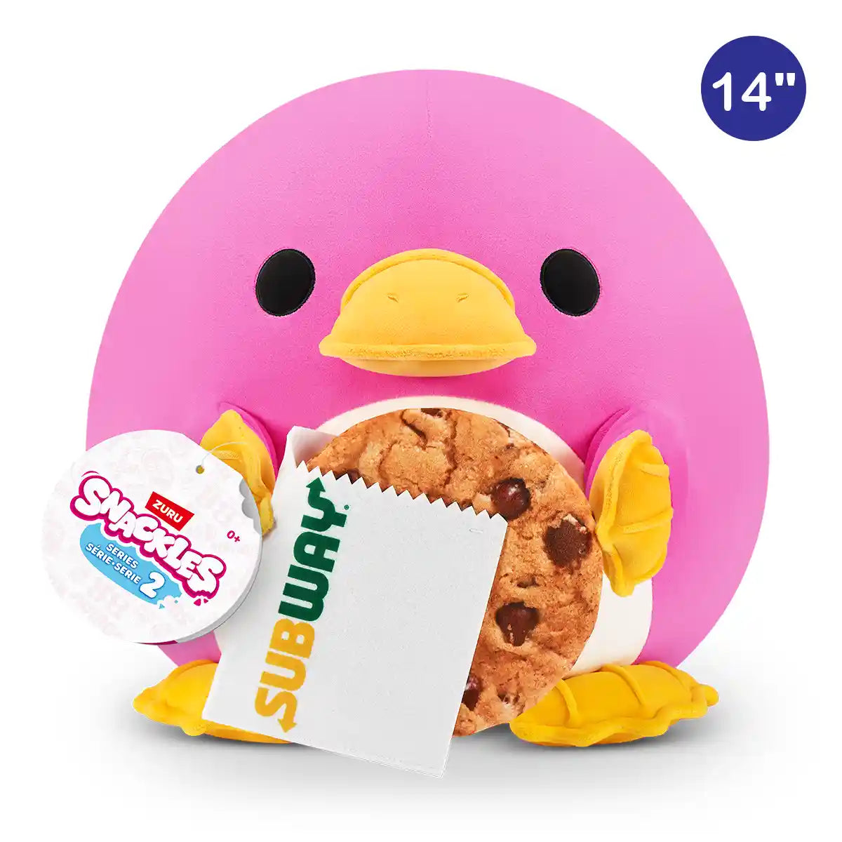 Snackles-Plush 14"-Series 2-Plush 14" Platypus & Subway (Cookie)