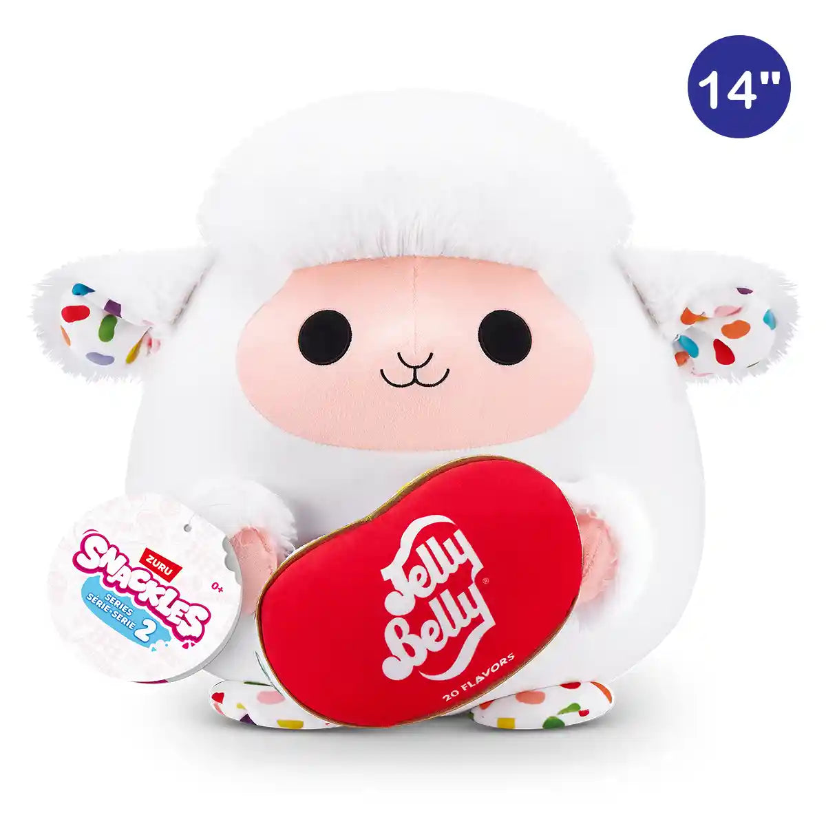 Snackles-Plush 14"-Series 2-Plush 14" Lamb & Jelly Belly