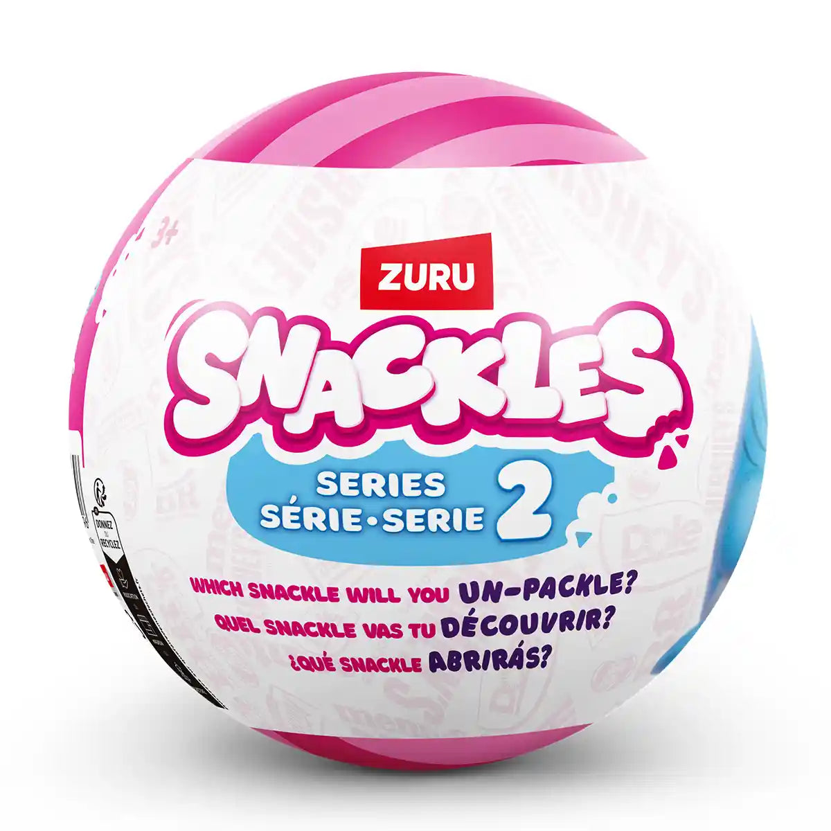 Snackles Capsule - Series 1 Plush Small 115mm,12pcs/Gravity PDQ, 24pcs/CTN