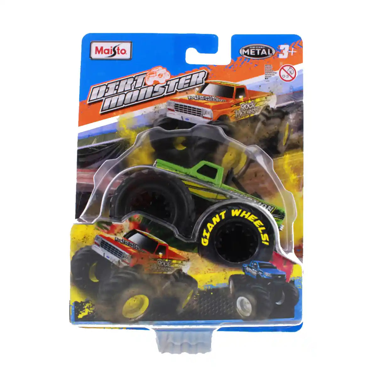 Dirt Monster - Eruption Monster Truck - 1/64 Scale Diecast Model Toy Car