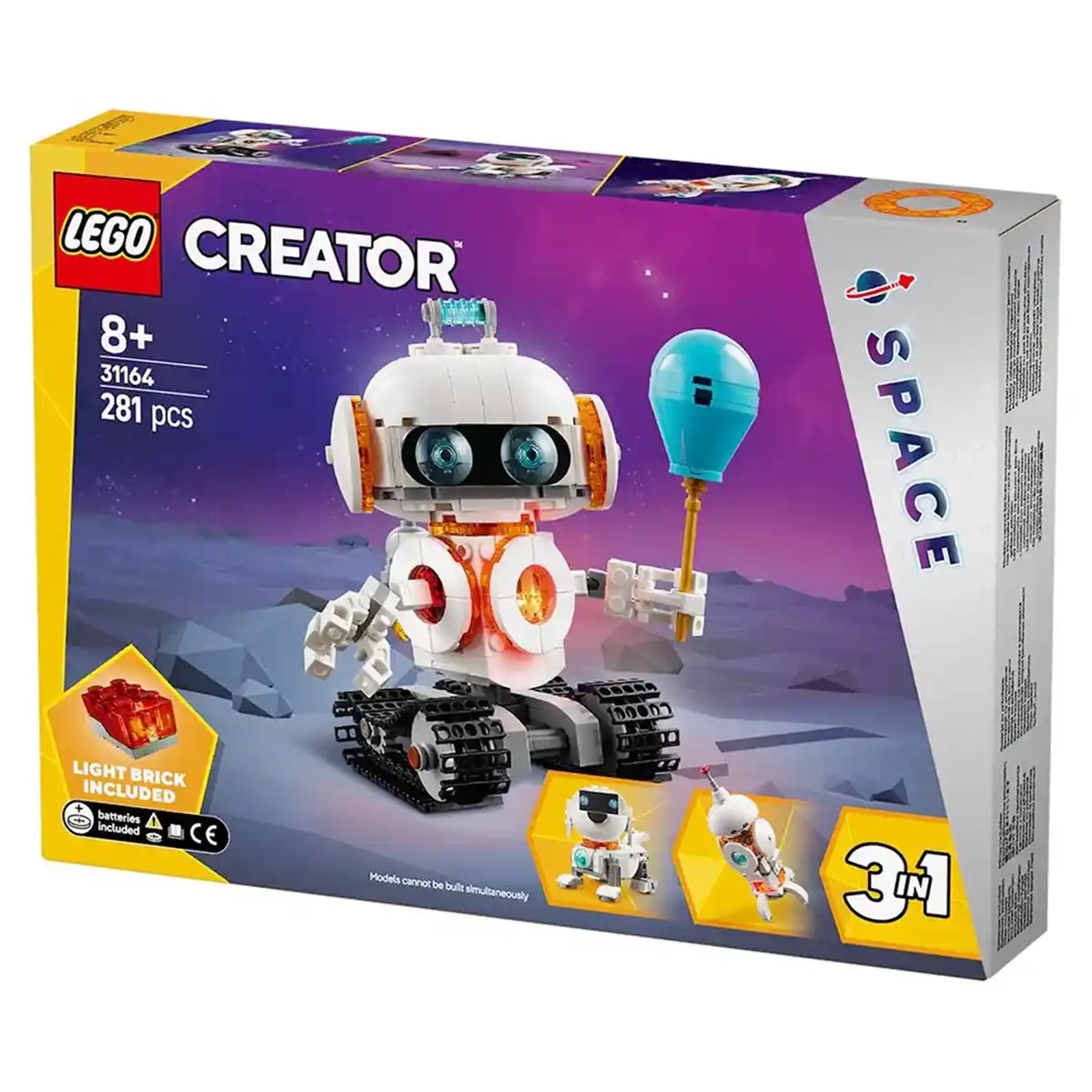 LEGO® Creator 3in1 Space Robot Toy Science Playset 31164